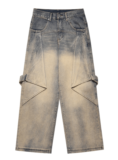 Japanese Brand × Jean Men's distressed washed loose American cargo jeans Size US 32 / EU 48 - 5 Thumbnail