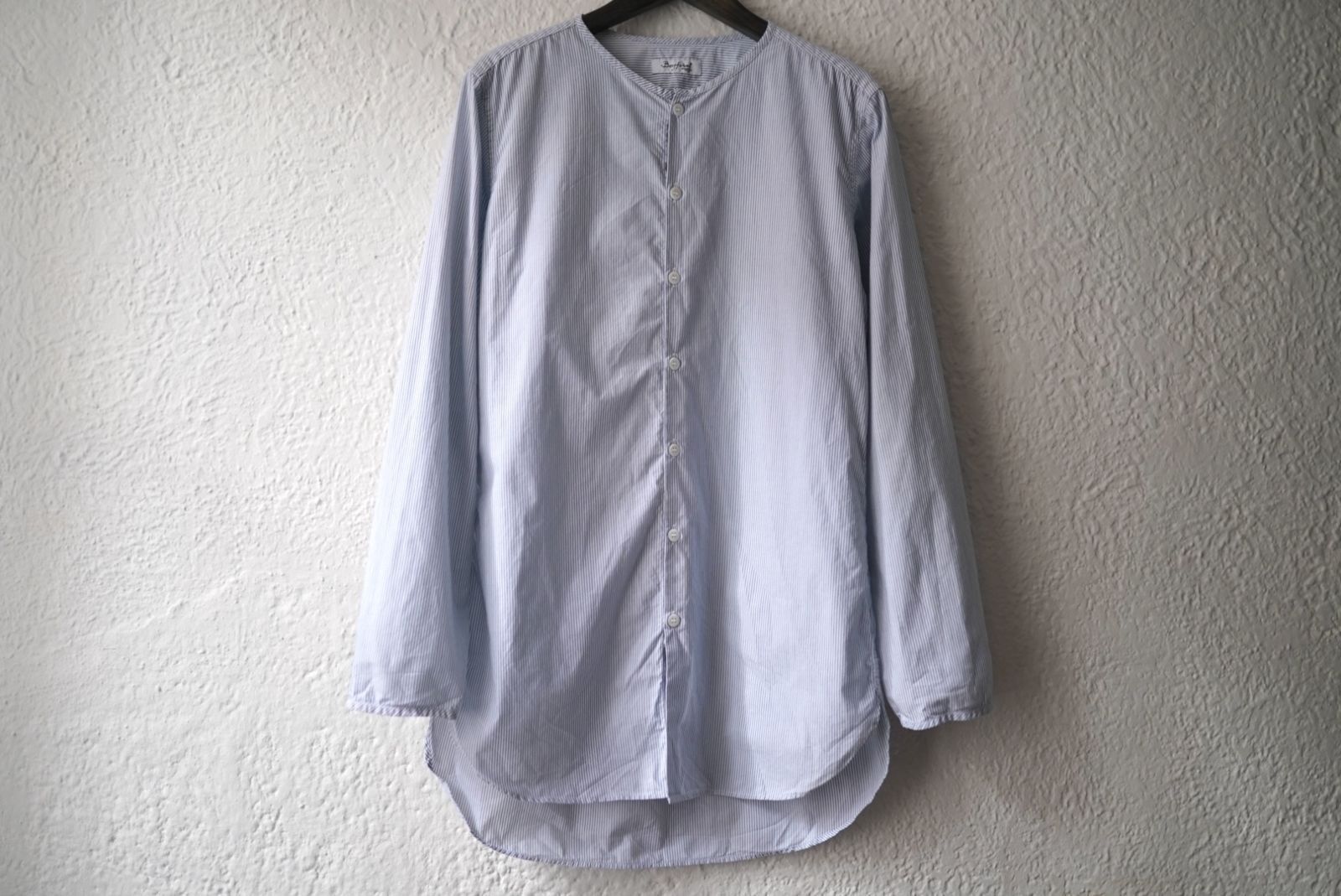 Bergfabel No Collar Striped Shirt Size US M / EU 48-50 / 2 - 1 Thumbnail