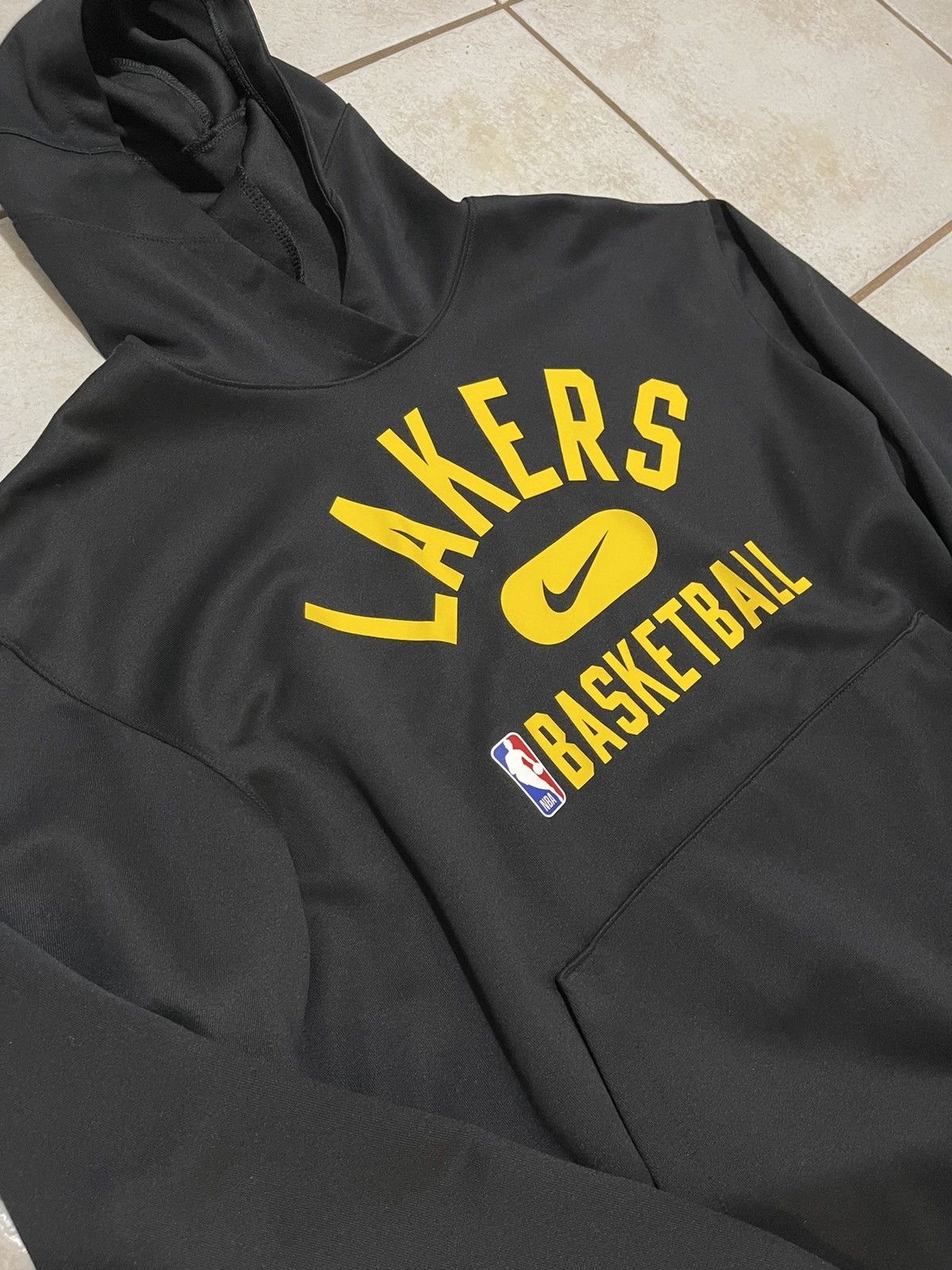 NBA × Nike Los Angeles Lakers Black Practice Pullover Hoodie Size US L / EU 52-54 / 3 - 6 Thumbnail
