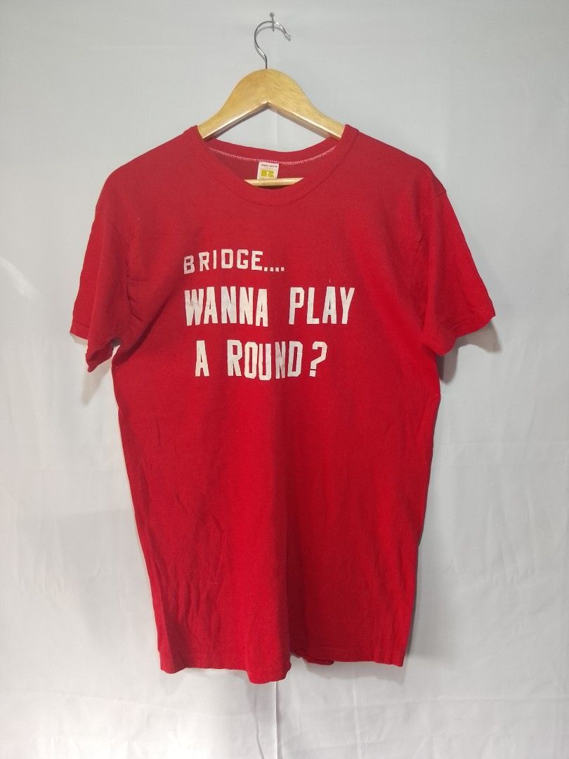 Vintage Vintage 90s Russell Athletic Poem Tee Size US M / EU 48-50 / 2 - 1 Thumbnail