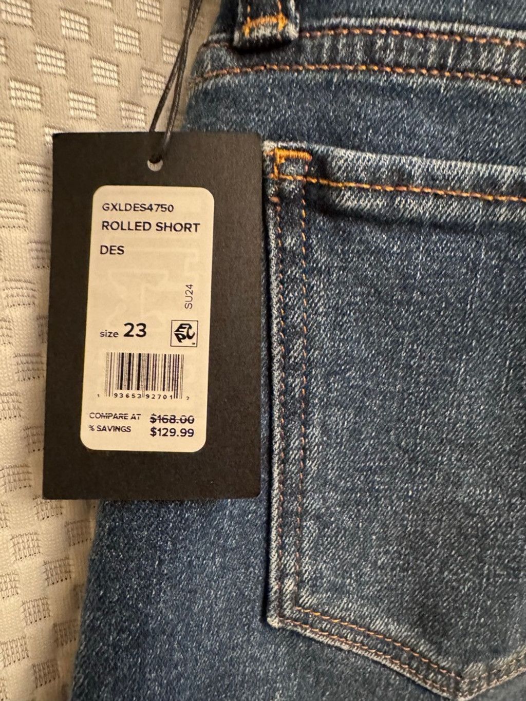 Joe's Joe's Jeans Mid-Rise Cuffed Denim Shorts XS Size 23" - 4 Thumbnail