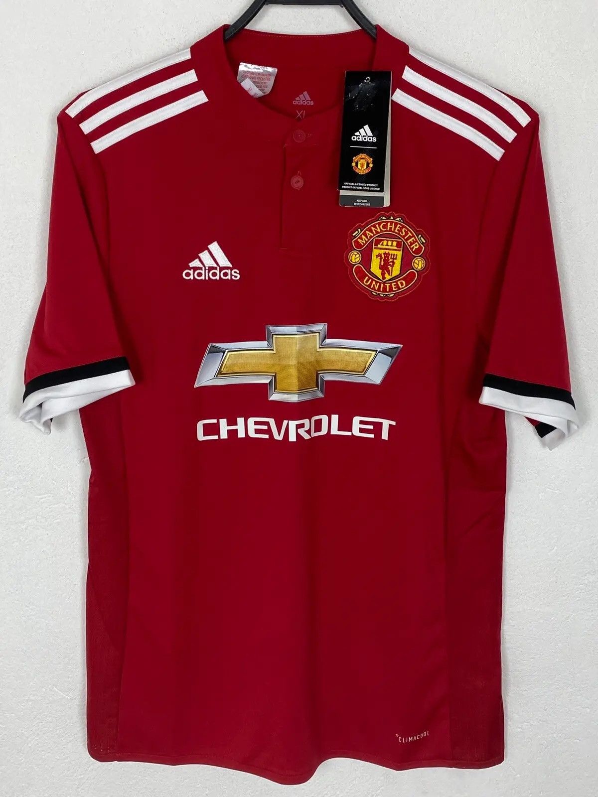 Adidas BNWT Adidas x Manchester United 2017 Kids Soccer Jersey Size US S / EU 44-46 / 1 - 1 Thumbnail