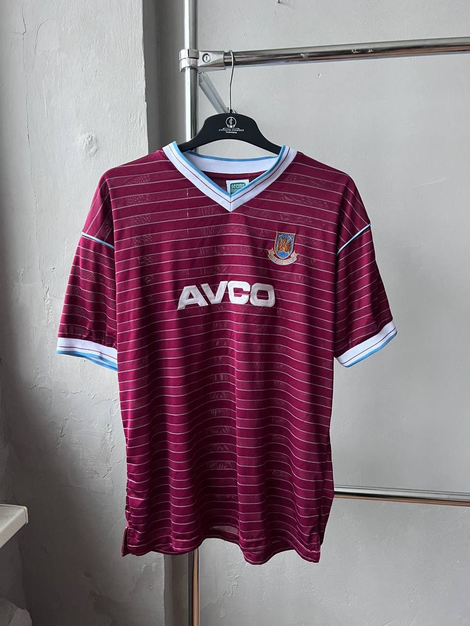 Vintage 1986 WEST HAM UNITED RETRO REMAKE SOCCER JERSEY SHIRT XL Size US XL / EU 56 / 4 - 3 Thumbnail