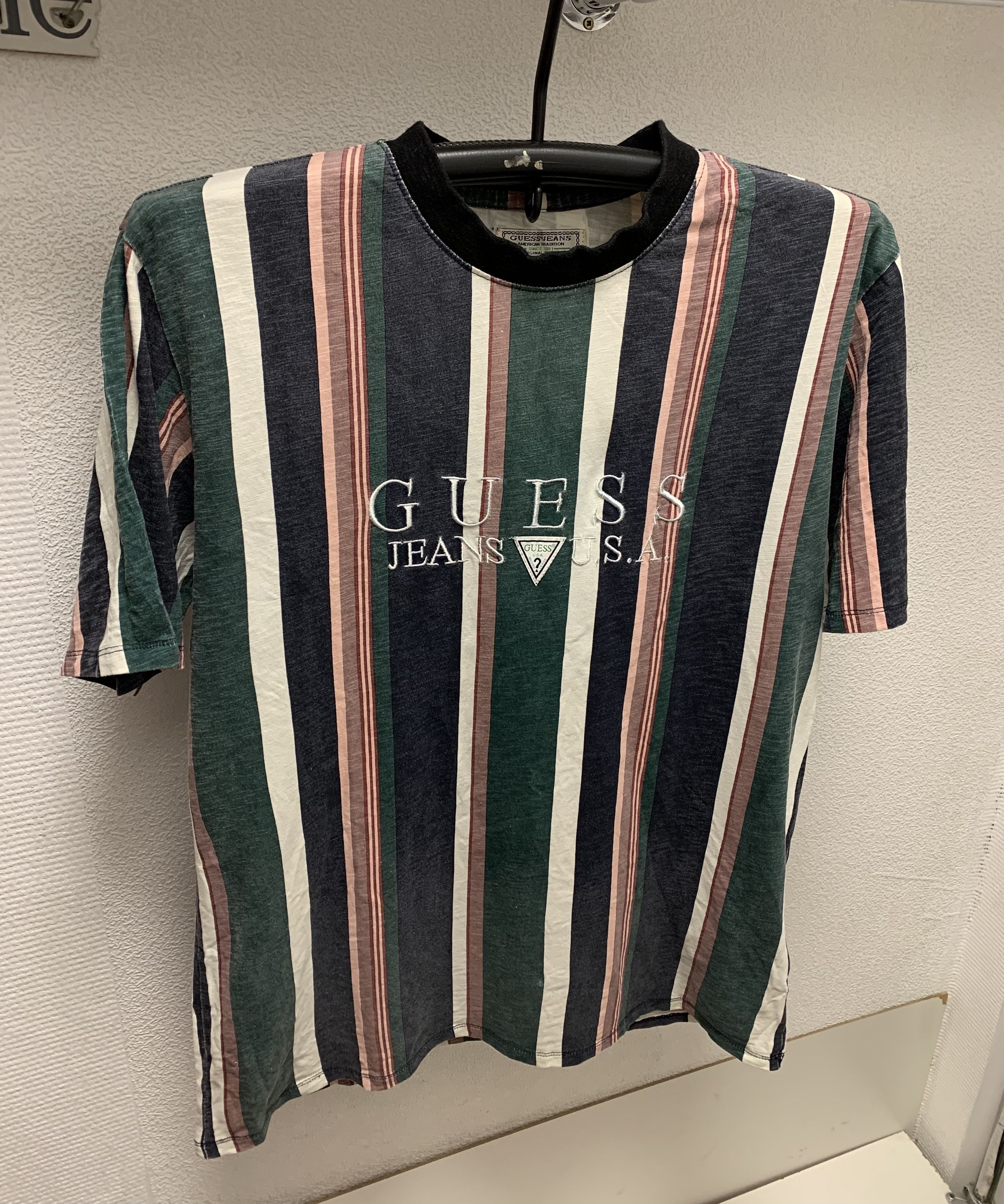 Guess Guess vintage central logo stripped t-shirt M sz ASAP A$AP Size US M / EU 48-50 / 2 - 1 Thumbnail
