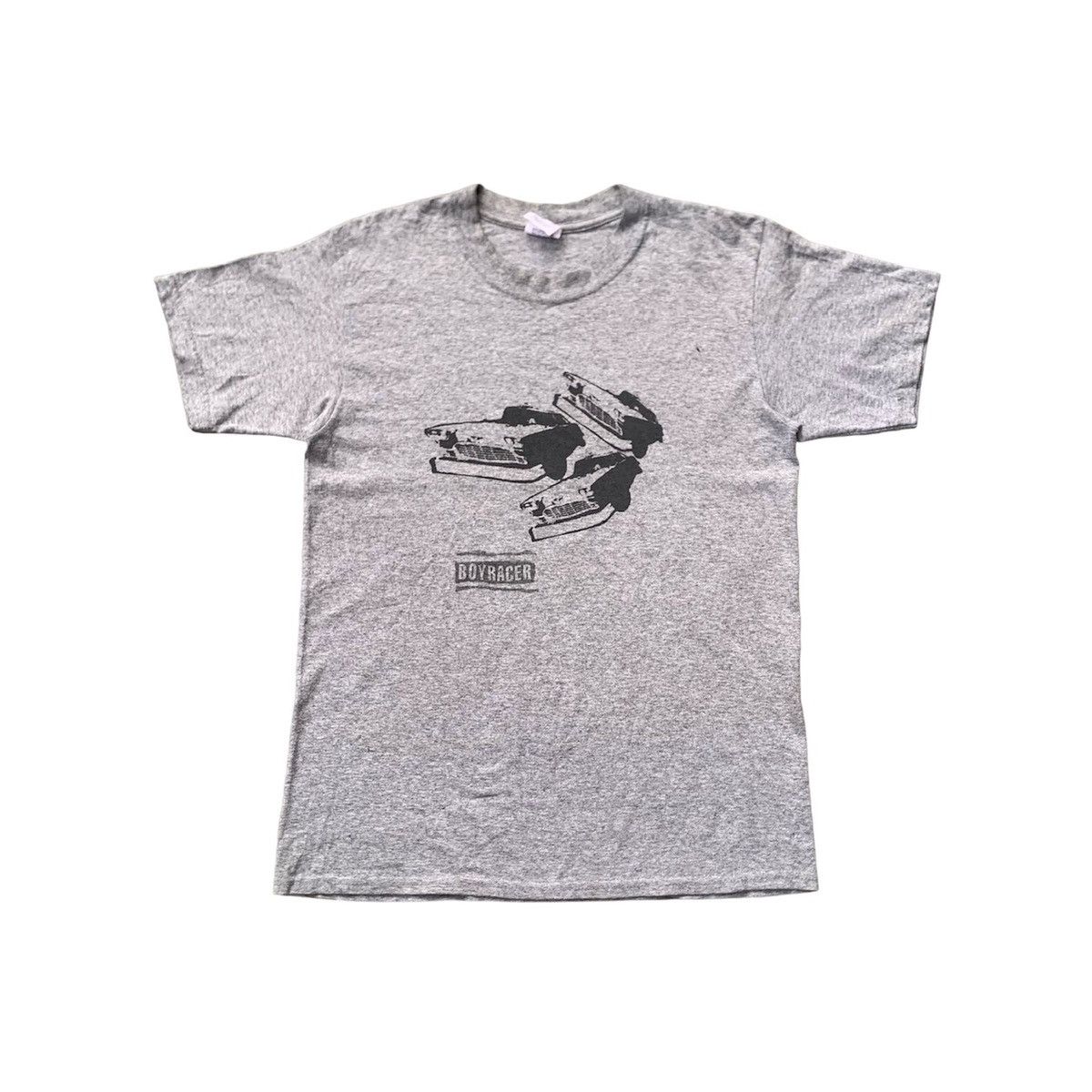 image of Band Tees x Rock Band Vintage Boy Racer Punk Rock Band Tshirt in Grey, Men's (Size Medium)