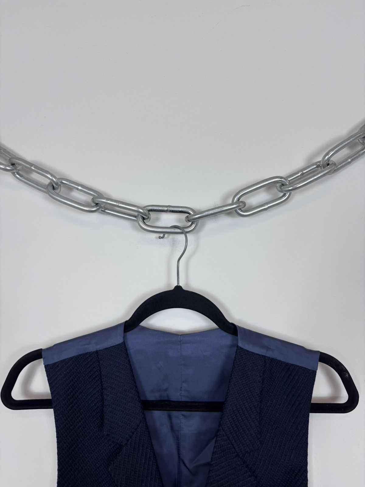 Suitsupply Suitsupply Capetown Men’s Navy Blue Wool Waistcoat Vest Size 38R - 3 Thumbnail