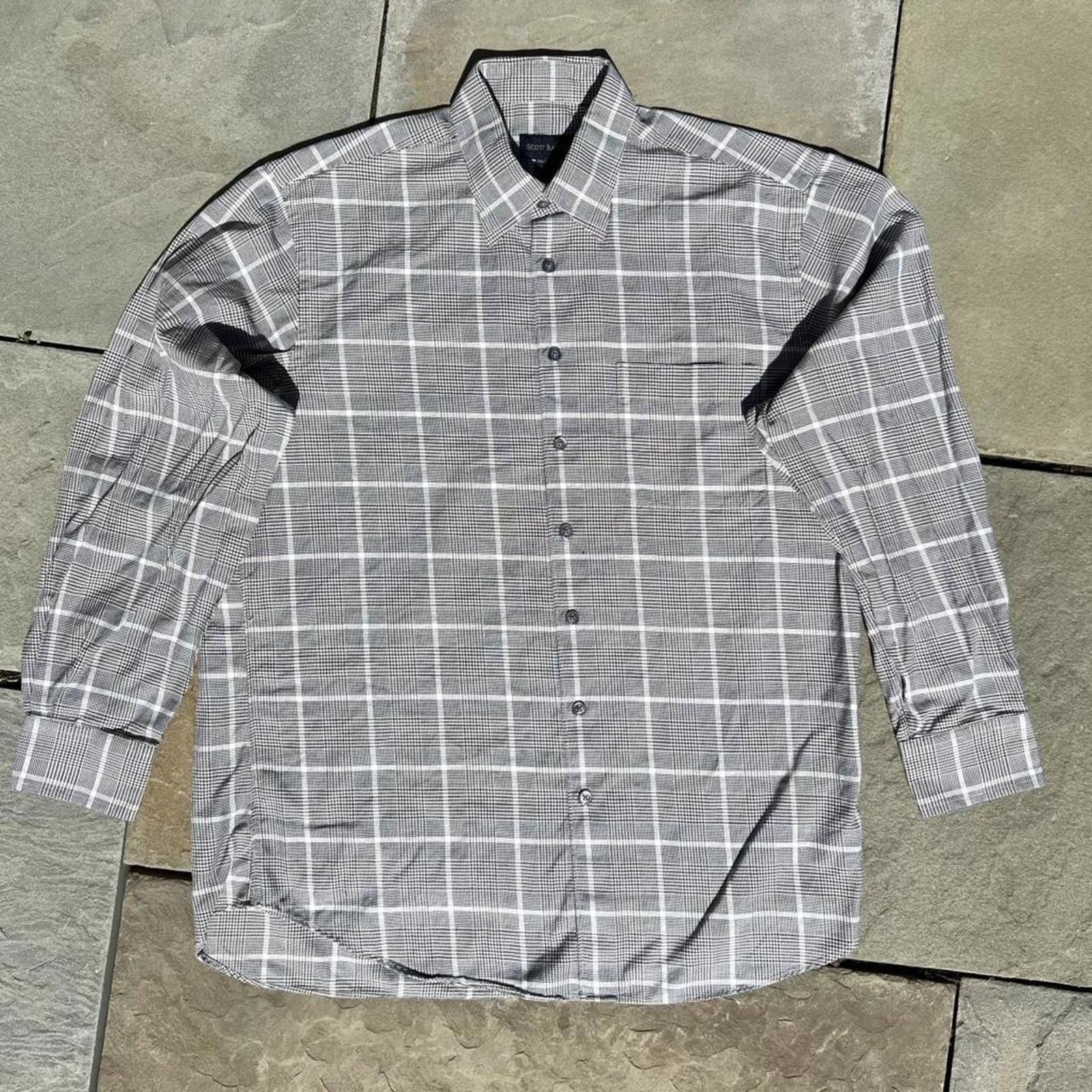 Vintage Vintage Y2K Black/White/Brown Houndstooth Plaid Button Down Size US L / EU 52-54 / 3 - 1 Thumbnail