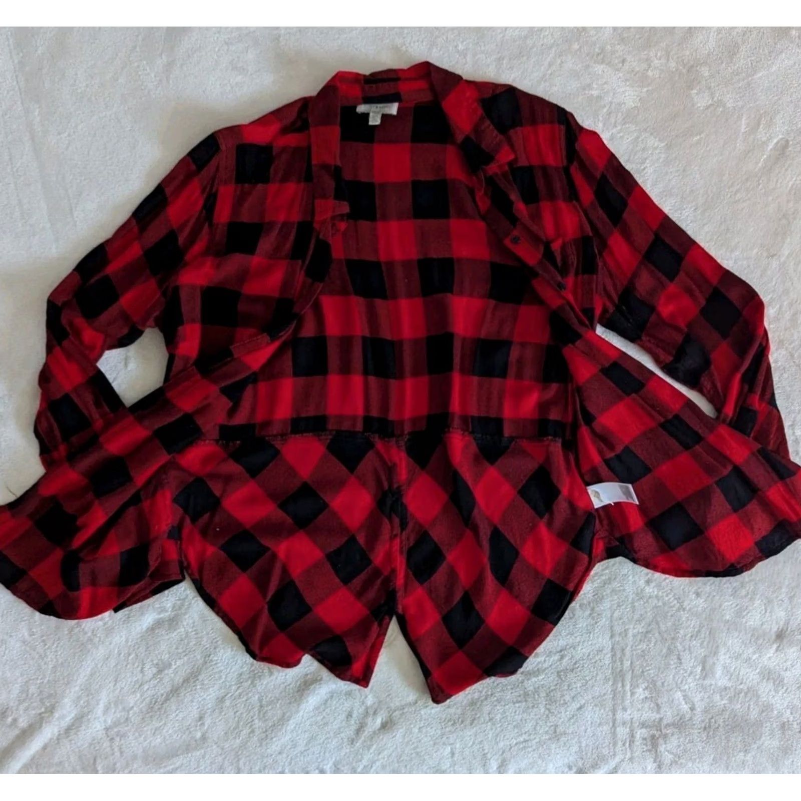 Lucky Brand Lucky Brand Buffalo Check Plaid Button-Up Shirt Women's L Multicolor Flannel Holiday Shirt Ladies Buffa... Size L / US 10 / IT 46 - 2 Thumbnail