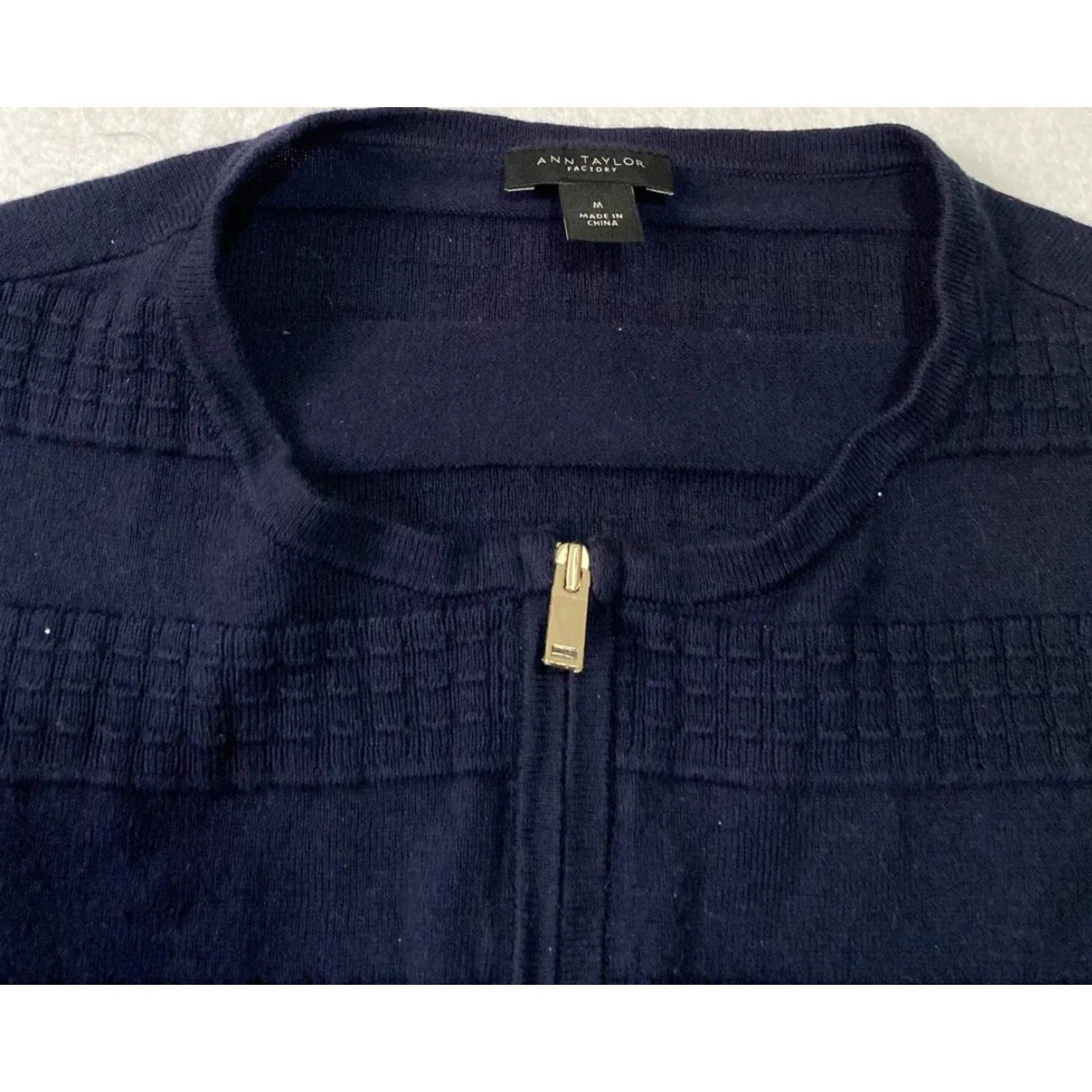 Ann Taylor Ann Taylor Loft Cardigan Women M Dark Blue Cotton Lightweight Cardigan Mens? Size M / US 6-8 / IT 42-44 - 3 Thumbnail