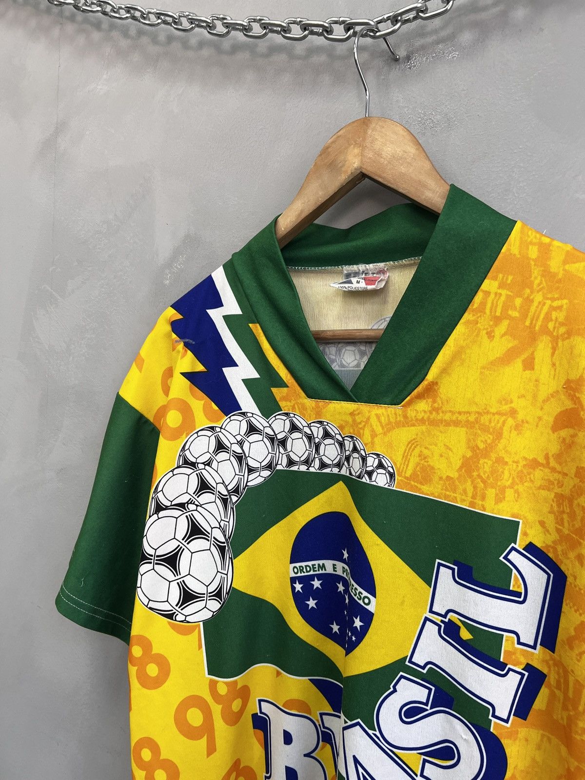 Nike Brasil football jersey overprint blokecore 90s t shirt Size US M / EU 48-50 / 2 - 3 Thumbnail