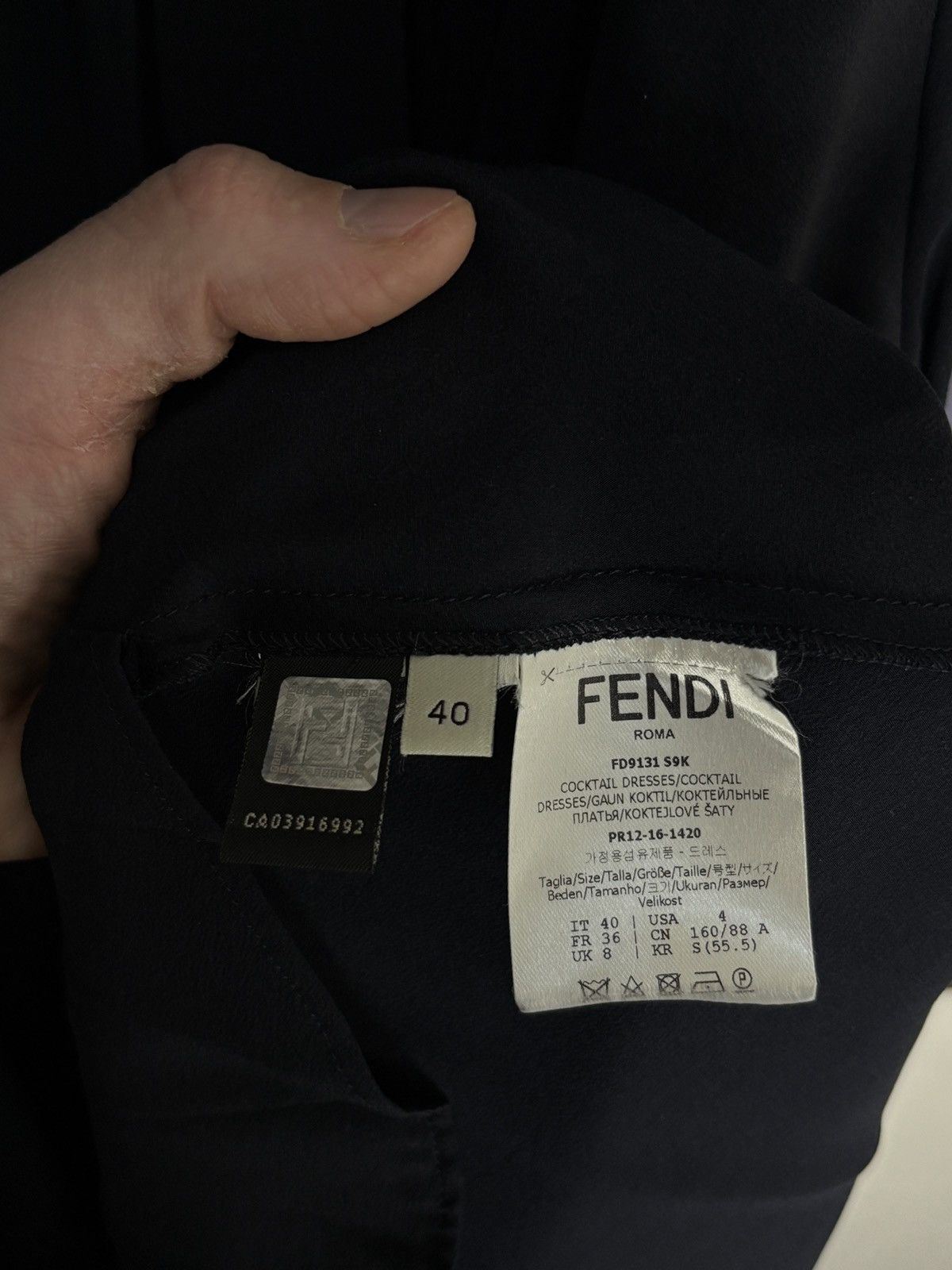 Fendi Fendi Luxury Archival Cocktail Dress Size S / US 4 / IT 40 - 12 Thumbnail