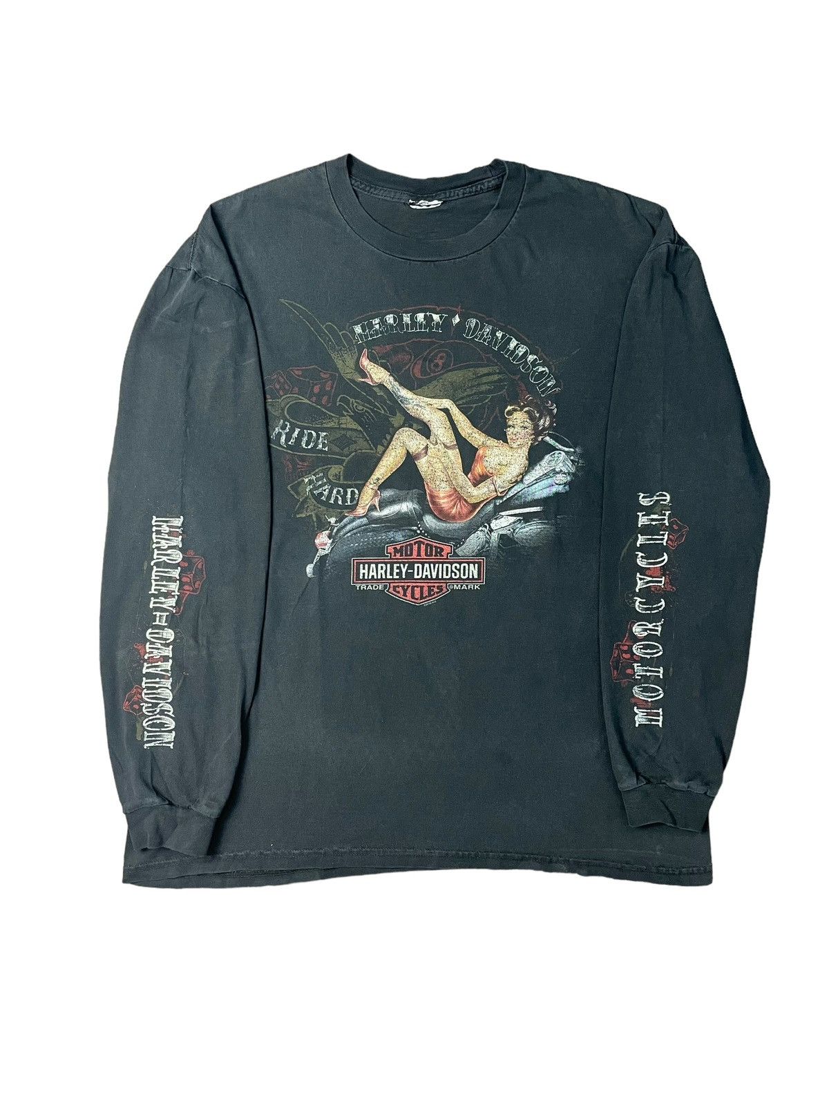 Harley Davidson Vintage Harley Davidson Long Sleeve Shirt Size US XL / EU 56 / 4 - 1 Thumbnail