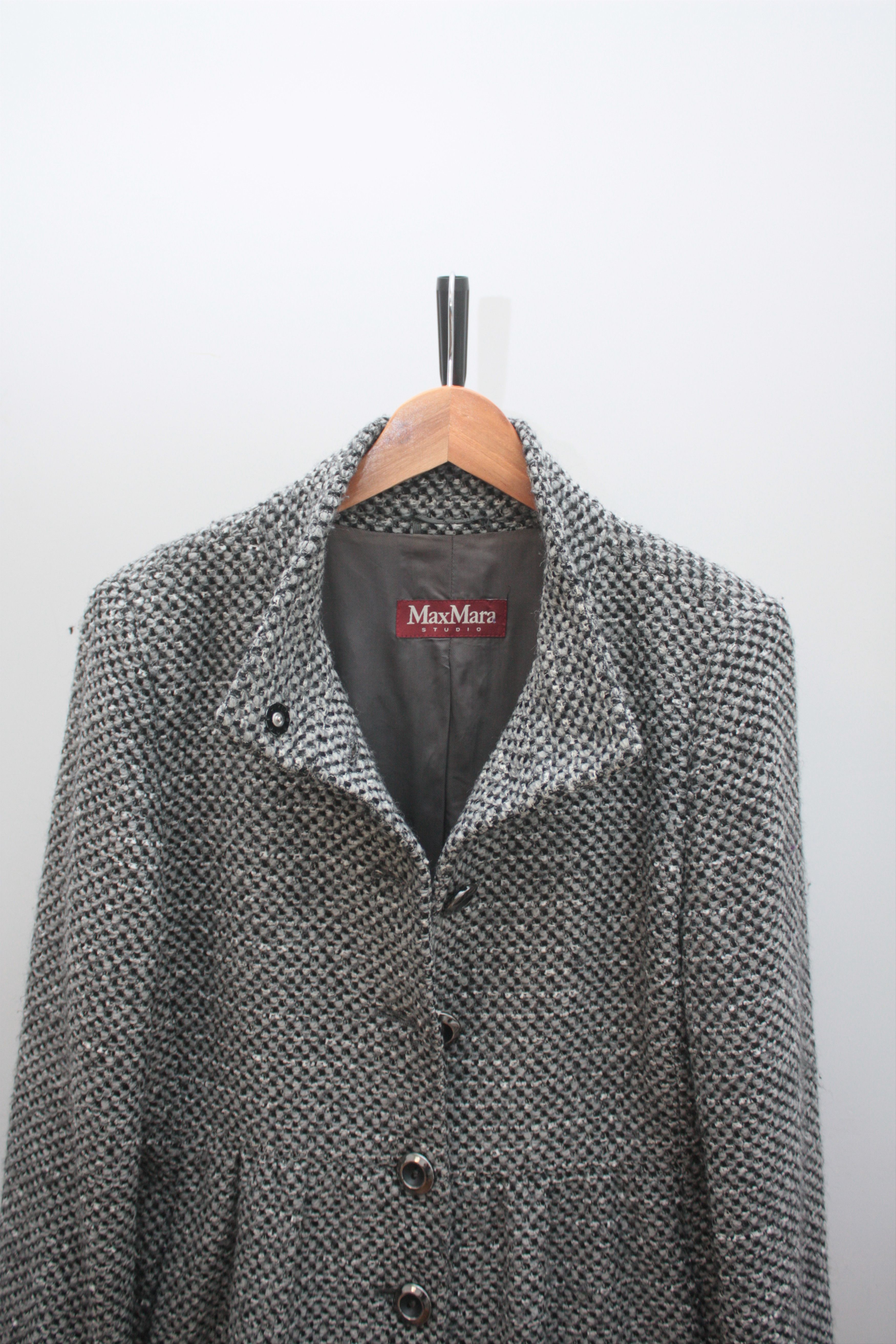 Max Mara Max Mara Studio Wool Blend Grey Knitted Coat US12 Size XL / US 12-14 / IT 48-50 - 1 Thumbnail