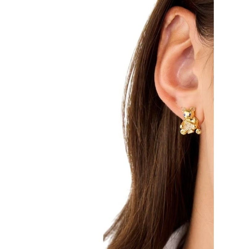 Kate Spade Kate Spade Oh What Fun Spade Teddy Bear Studs earrings Size ONE SIZE - 4 Thumbnail
