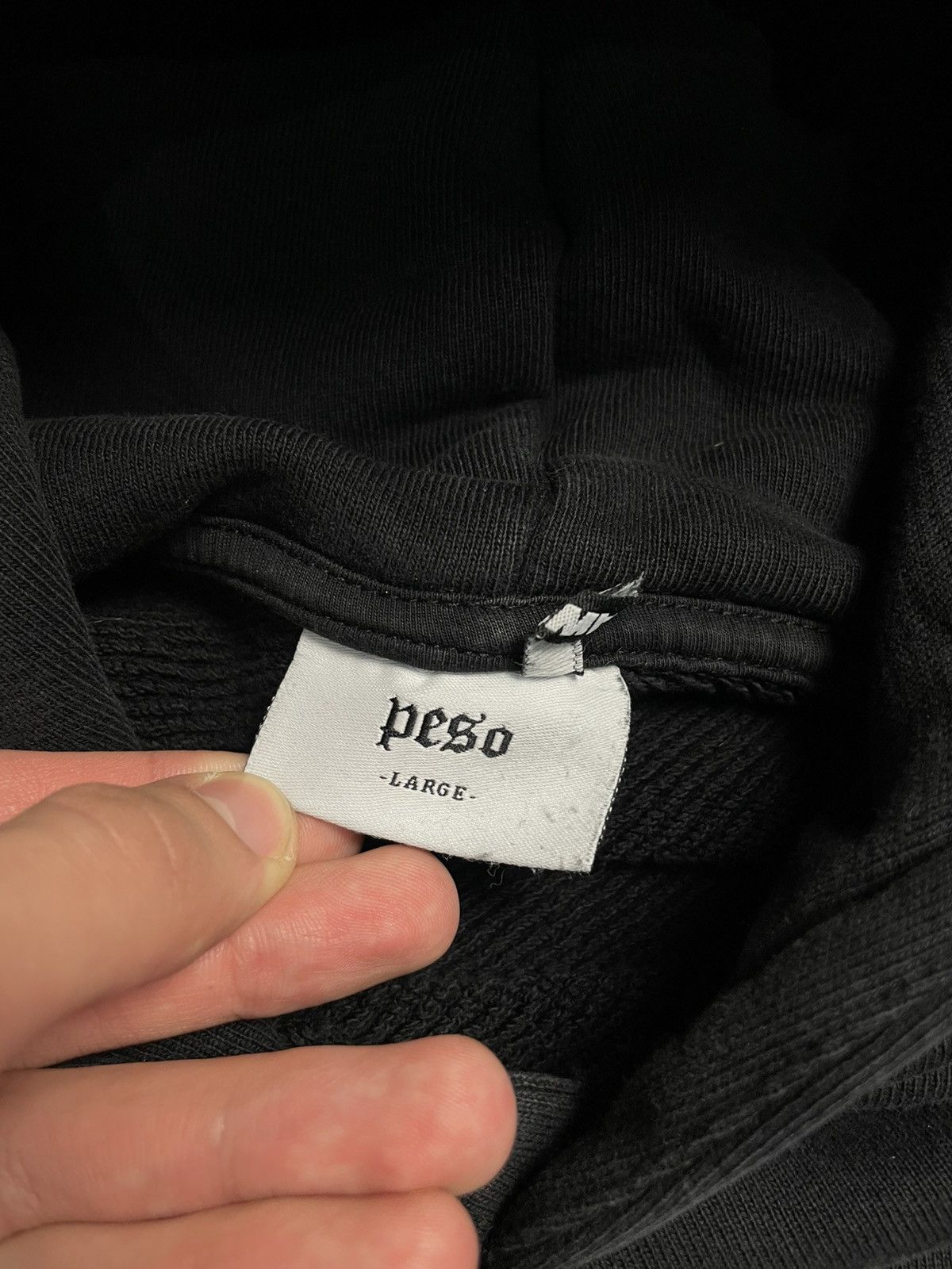 Peso Peso Heavyweight Oversized Black Hoodie Size US L / EU 52-54 / 3 - 7 Thumbnail