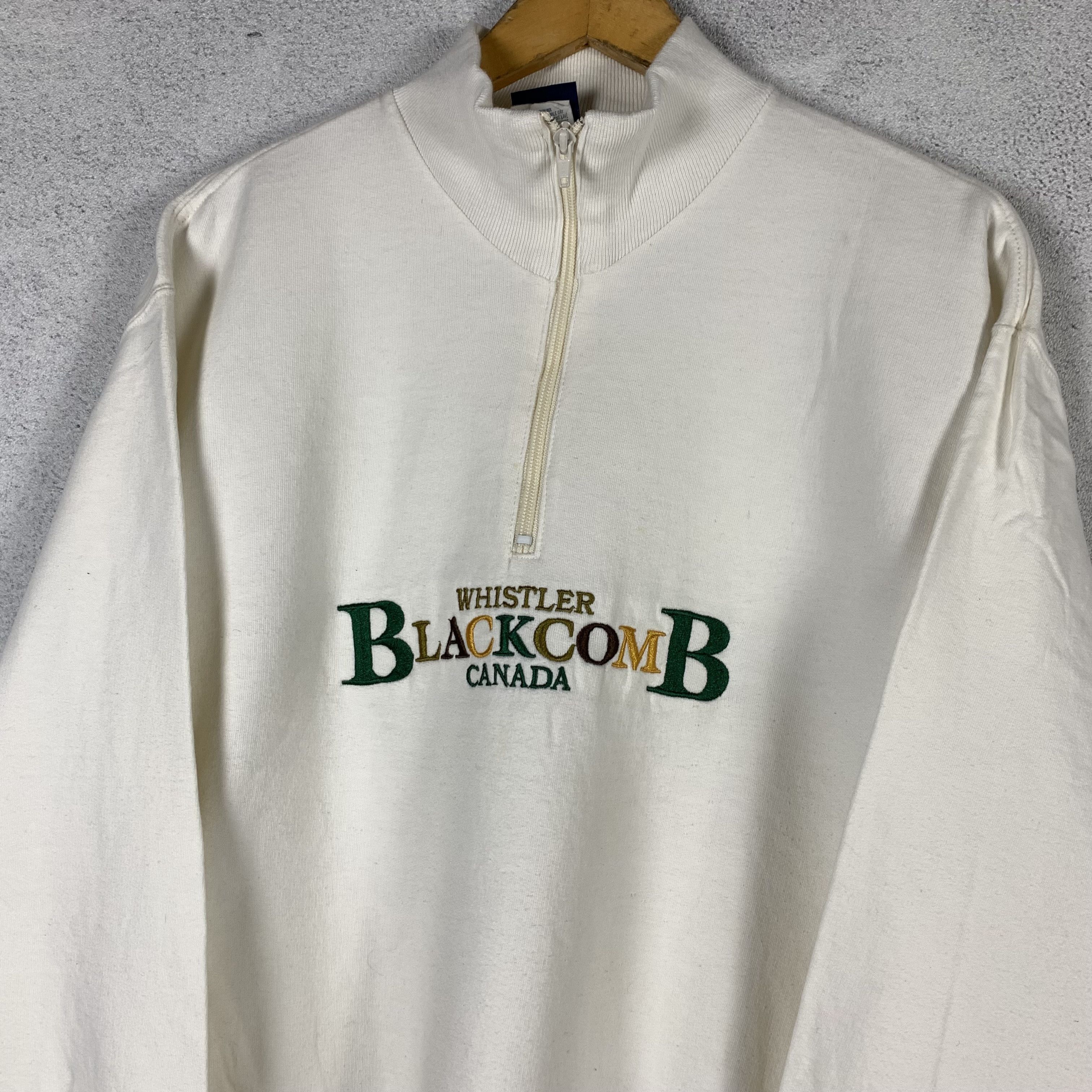 Vintage Vintage The Whistler Blackcomb Canada Halfzip Sweatshirt Size US S / EU 44-46 / 1 - 2 Thumbnail