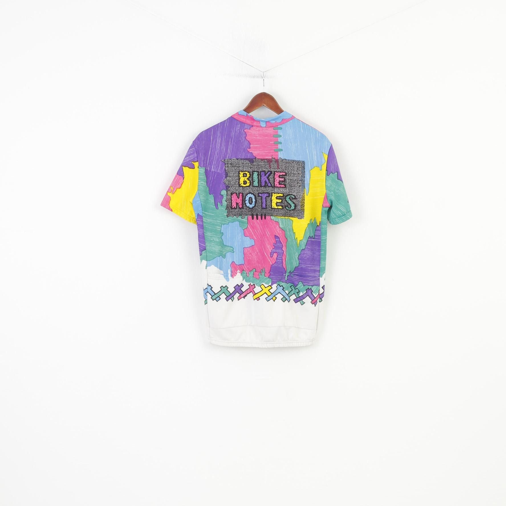 Vintage Vintage Men L Cycling Shirt Zip Neck Back Pockets 4132 Size US L / EU 52-54 / 3 - 6 Thumbnail