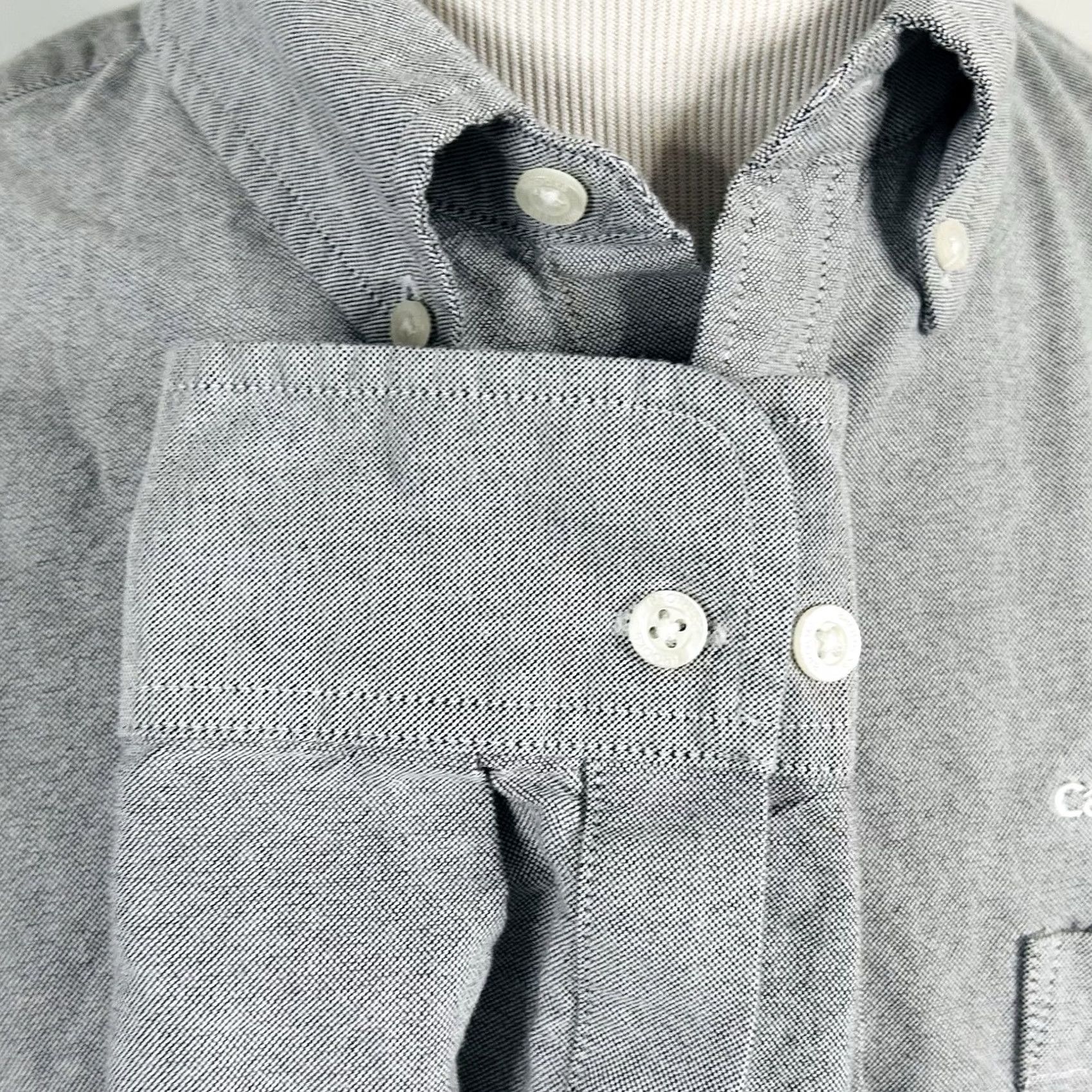 Brooks Brothers Brooks Brothers Oxford Shirt Gray Large 100% Cotton Casual Button Down Size US L / EU 52-54 / 3 - 5 Thumbnail