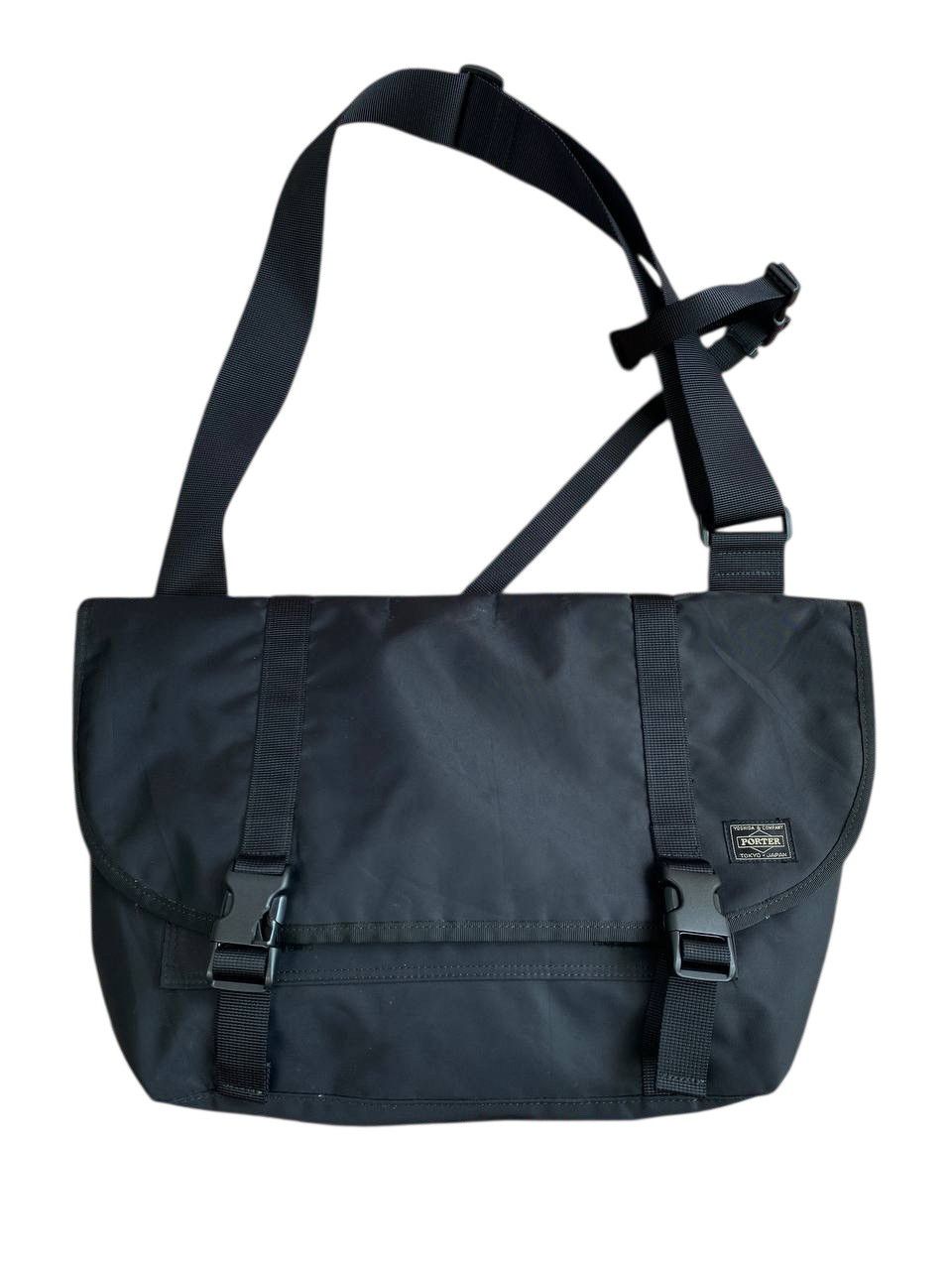 Porter Porter Yoshida Monochrome Messenger Black Canvas Bag Size ONE SIZE - 4 Thumbnail