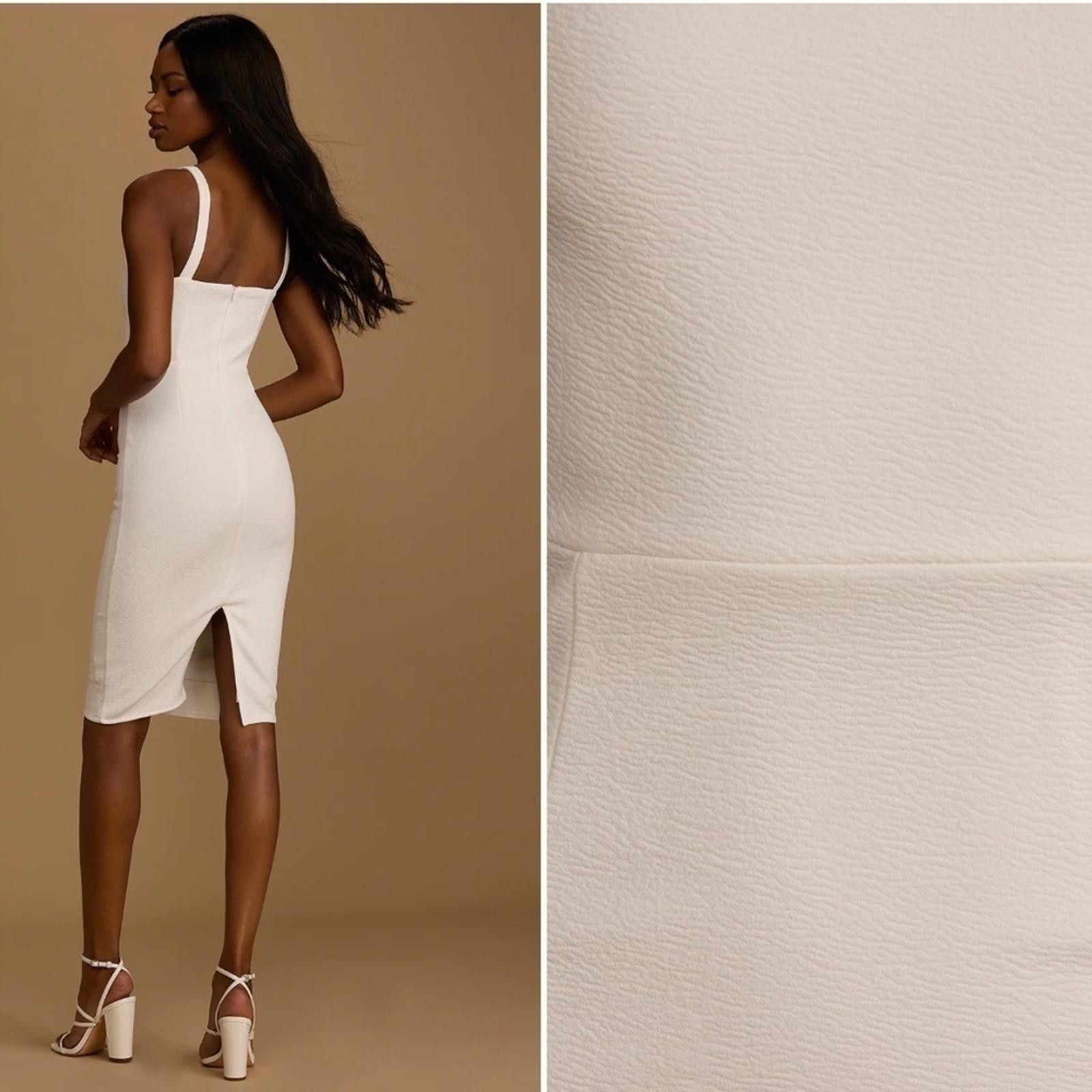 Lulus LULU's Bridal Shower Engagement Chic Modern Sexy Midi Dress Size XL / US 12-14 / IT 48-50 - 4 Thumbnail