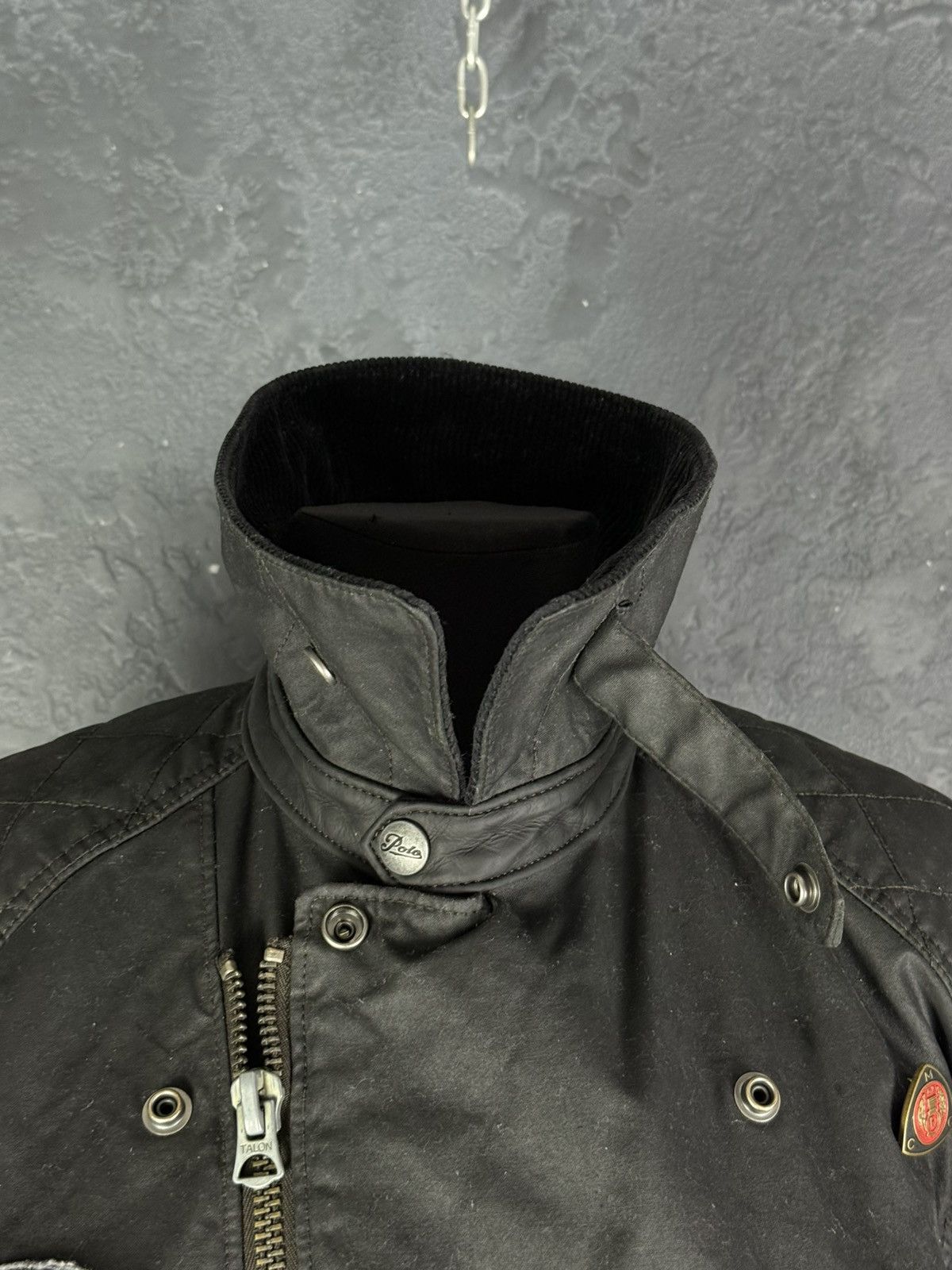 Vintage Polo Ralph Lauren Double Riders Oiled Leather Jacket SizeS-M Size US S / EU 44-46 / 1 - 10 Thumbnail