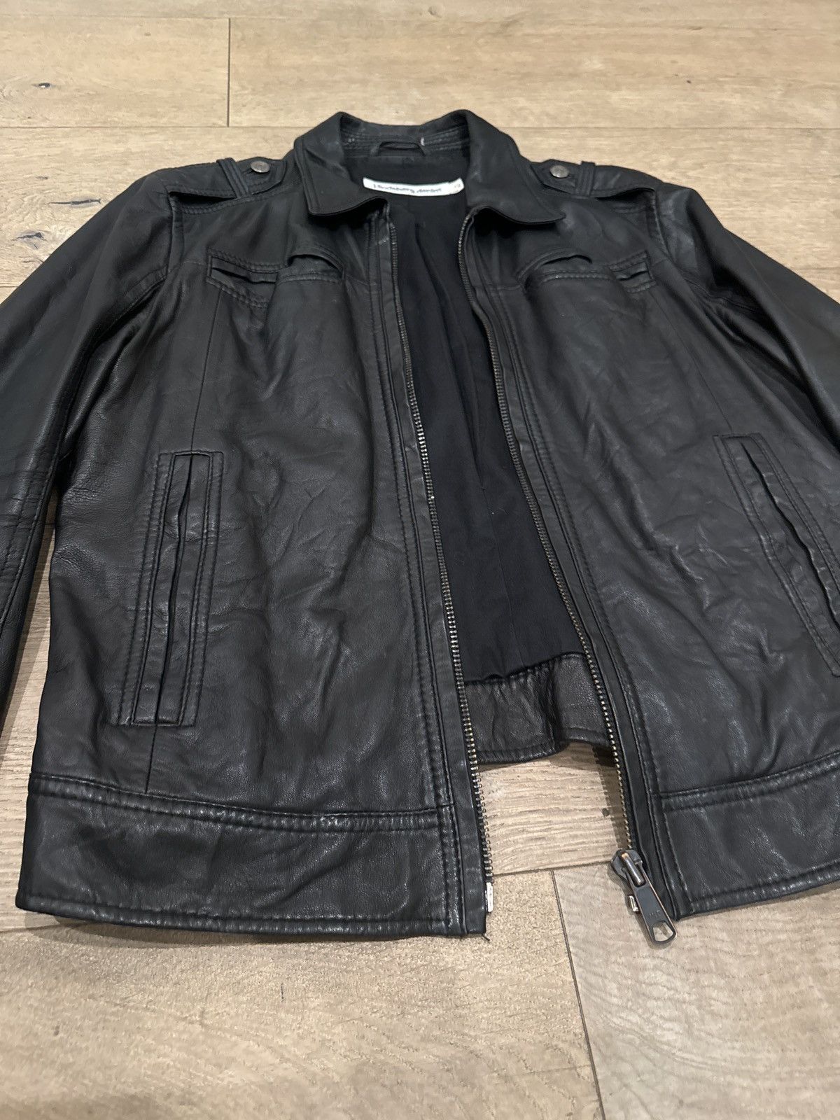 J.Lindeberg J.Lindeberg Black Leather Jacket Size US XL / EU 56 / 4 - 6 Thumbnail