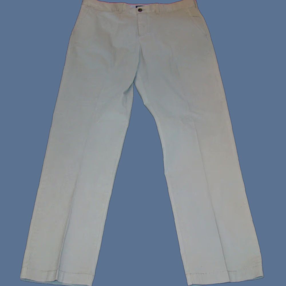 Tommy Hilfiger Tommy Hilfiger Classic Fit Mens Pants Chino 42x38 Gray Straight Leg Cotton Flat Front Classic Mens Size US 42 / EU 58 - 1 Thumbnail