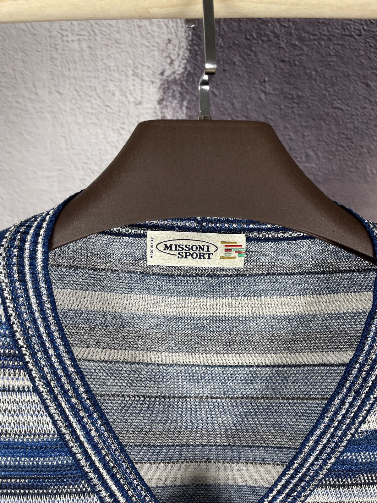 Missoni Missoni Sport cotton linen multicoloured cardigan sweater Size US XL / EU 56 / 4 - 5 Thumbnail