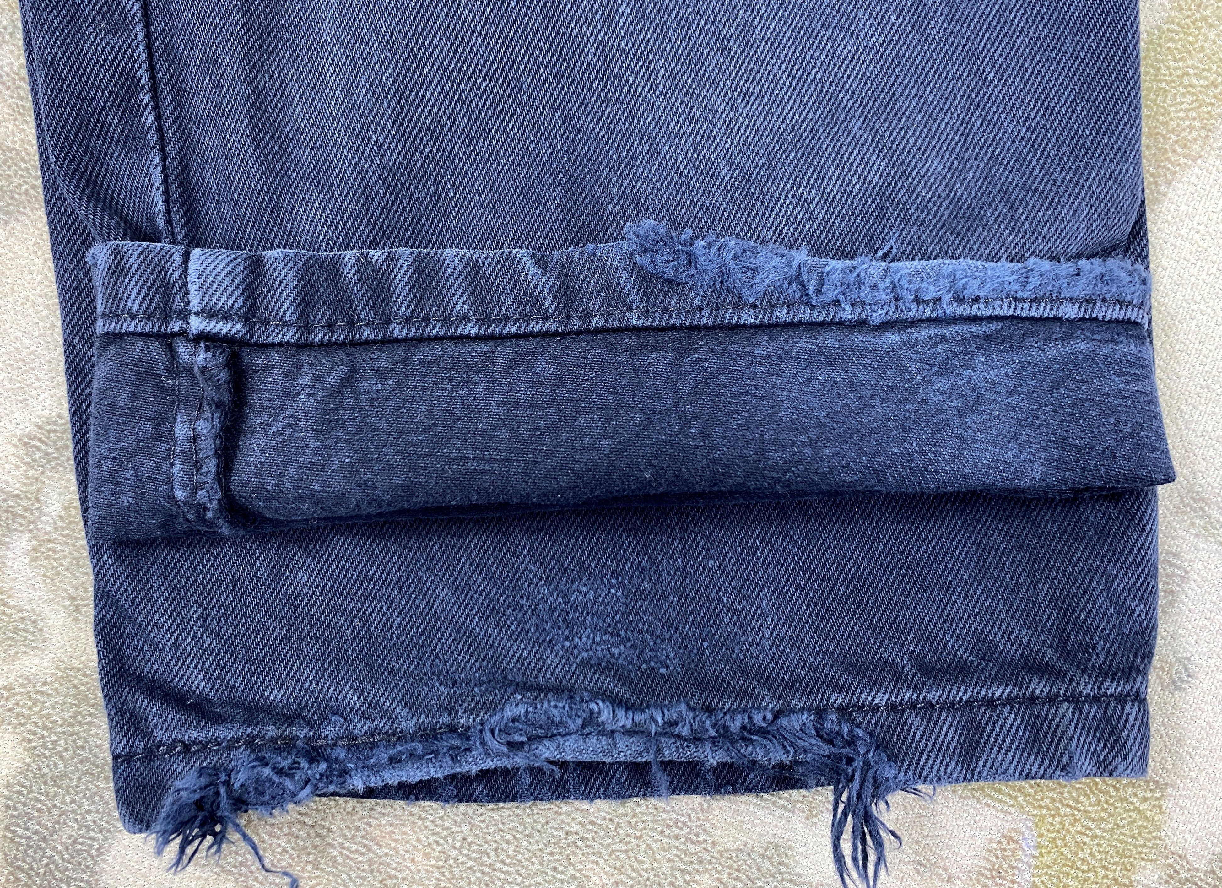 Levi's Vintage Levis 505 Regular Fit Jeans NavyFaded Indigo 31x29.6 Size US 31 - 13 Thumbnail