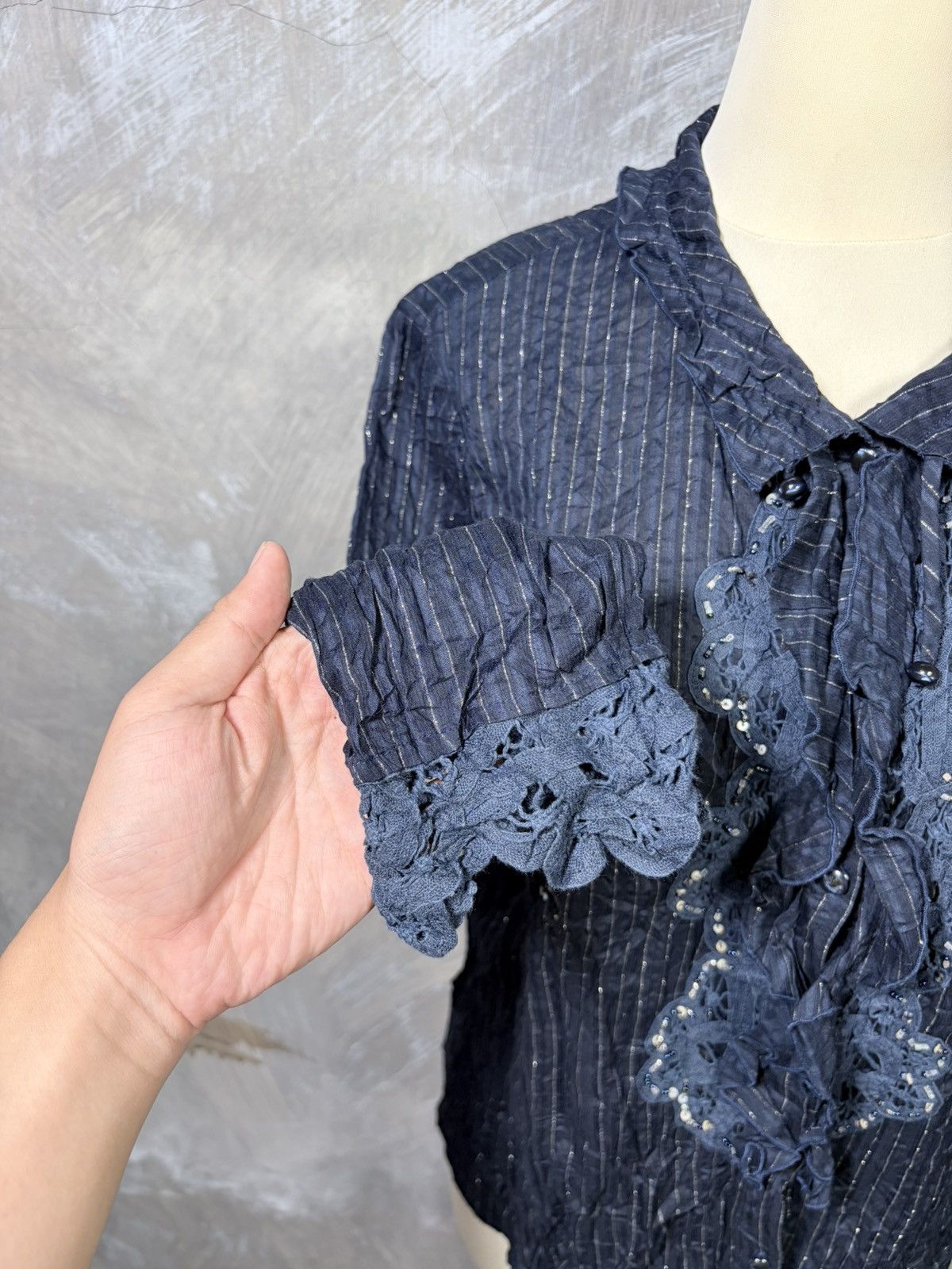 Japanese Brand Y2K Key Wear Women Button Up Shirt Size M / US 6-8 / IT 42-44 - 5 Thumbnail