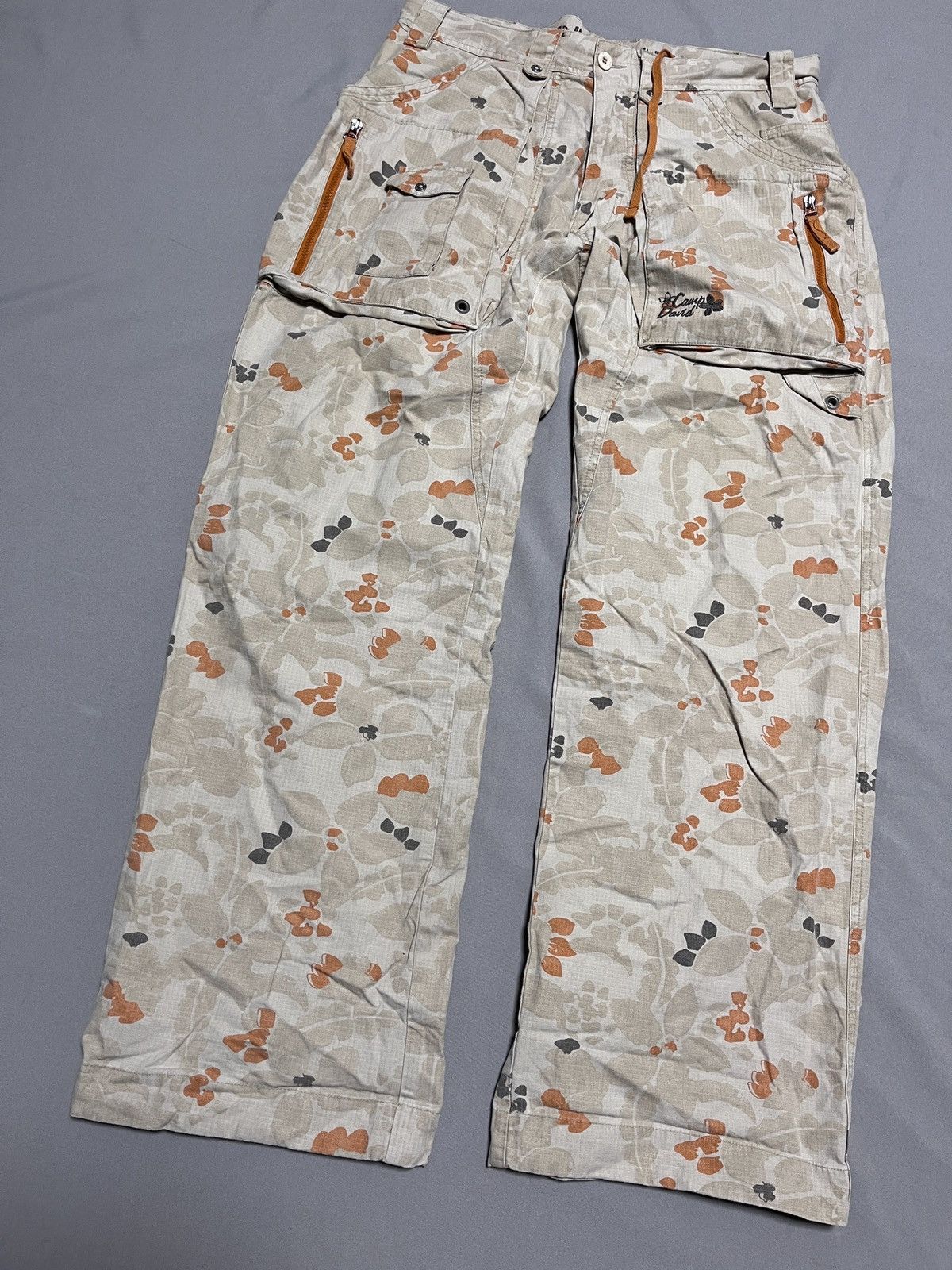 Camp David y2k Floral Camouflage Wide Cargo Japanese Camp David Pants Size US 36 / EU 52 - 6 Thumbnail