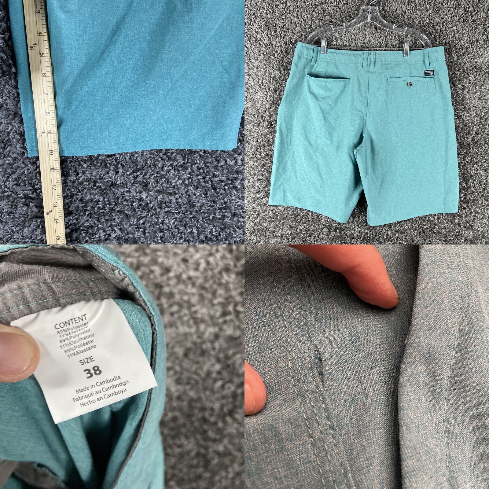 O'Neill O'Neill Hybrid Chino Shorts Men’s 38 Blue Size US 38 / EU 54 - 8 Thumbnail
