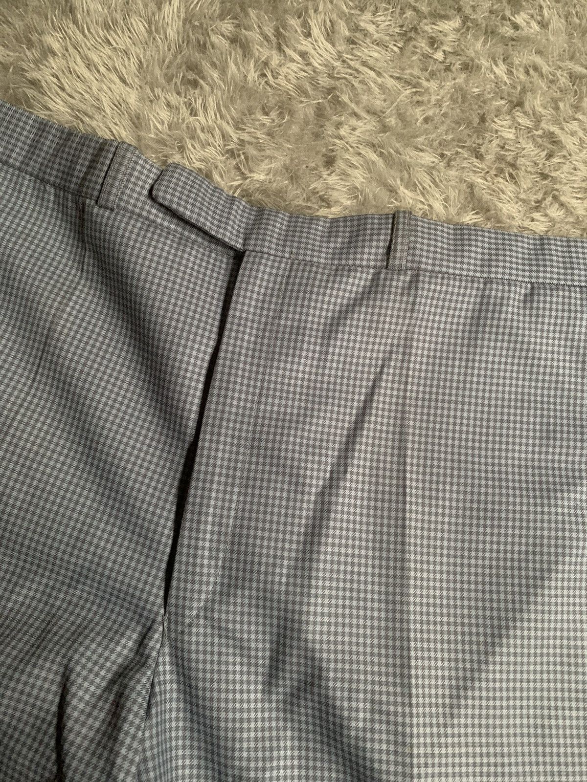 Christian Dior Monsieur × Vintage Vintage 70s Christian Dior Blue Tartan Tailored Trousers Size US 36 / EU 52 - 2 Thumbnail