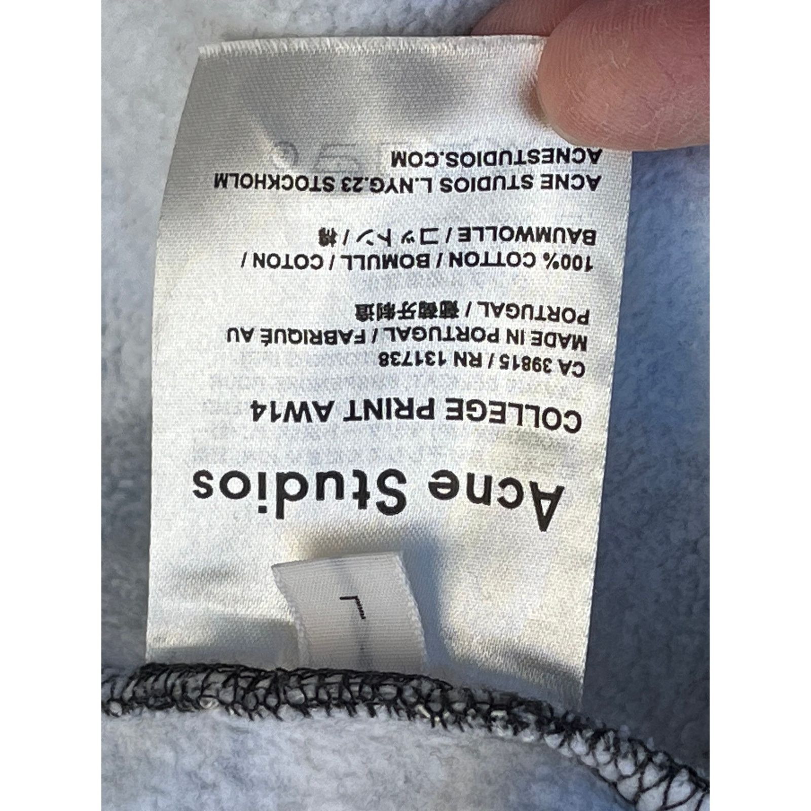 Acne Studios Acne Studios Terrazzo Boxy College Print Sweatshirt Large Size L / US 10 / IT 46 - 4 Thumbnail