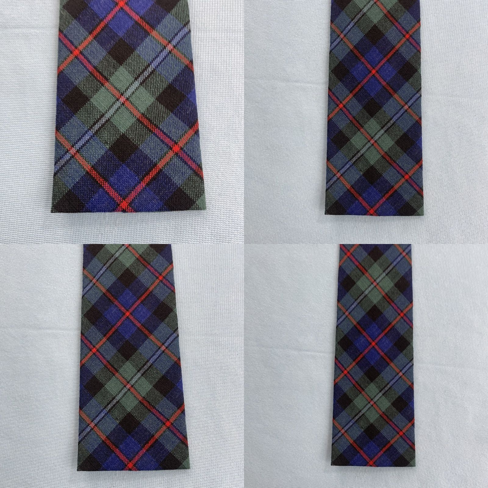 Vintage VINTAGE Melbrooke Tie Tartan Plaid Green Virgin Wool 2.5x51 Neckwear Mens Cap Capsule Necktie 50s Distinctive Square End Size ONE SIZE - 9 Thumbnail