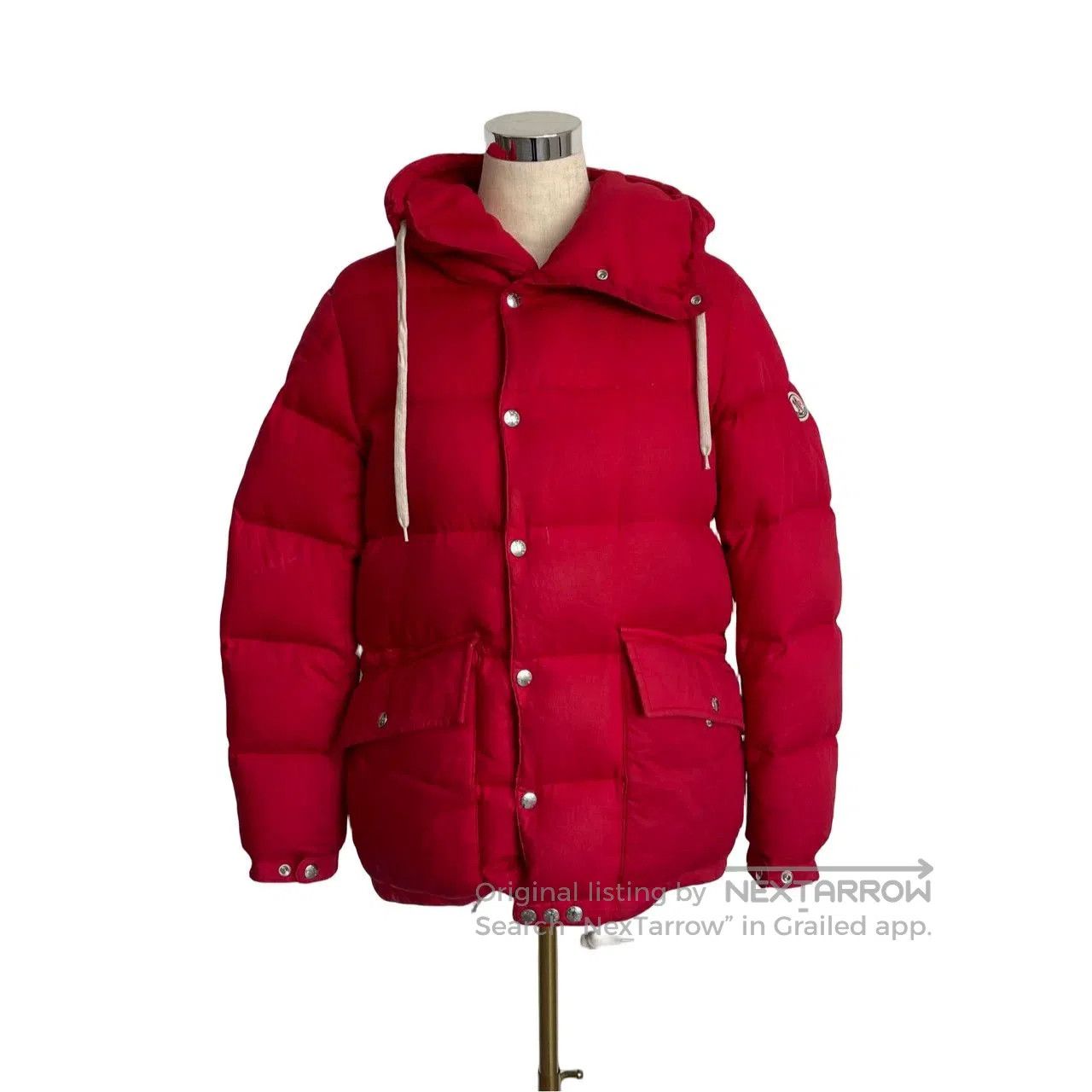 Moncler Moncler Red Down Jacket Size 1. Size S / US 4 / IT 40 - 4 Thumbnail