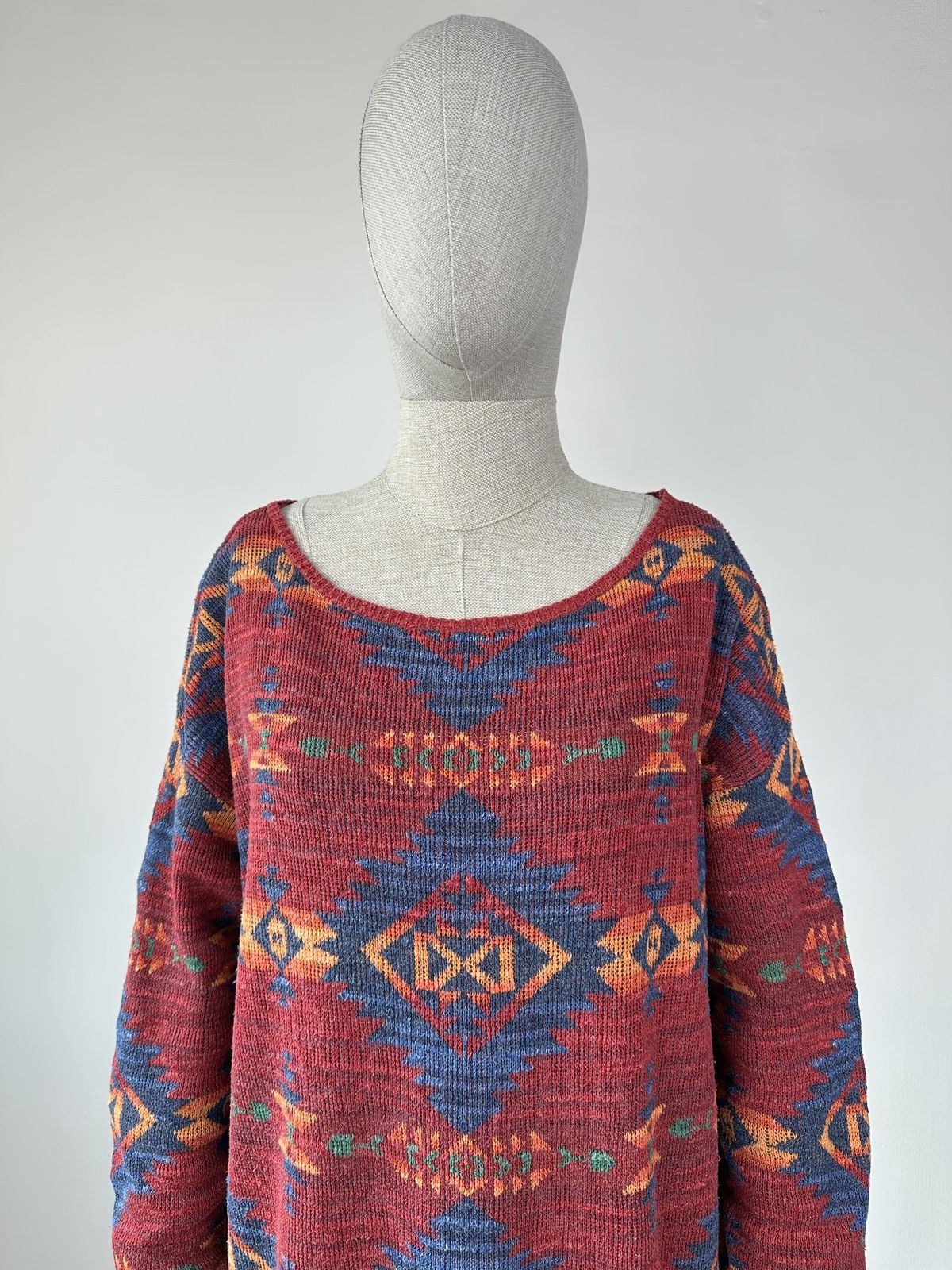 Denim & Supply Ralph Lauren DENIM & SUPPLY RALPH LAUREN Aztec Pattern Cotton Sweater Size M / US 6-8 / IT 42-44 - 8 Thumbnail