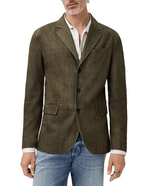 John Varvatos Rind Textured Leather Jacket Size EU 48 USA 38 Size US M / EU 48-50 / 2 - 1 Thumbnail