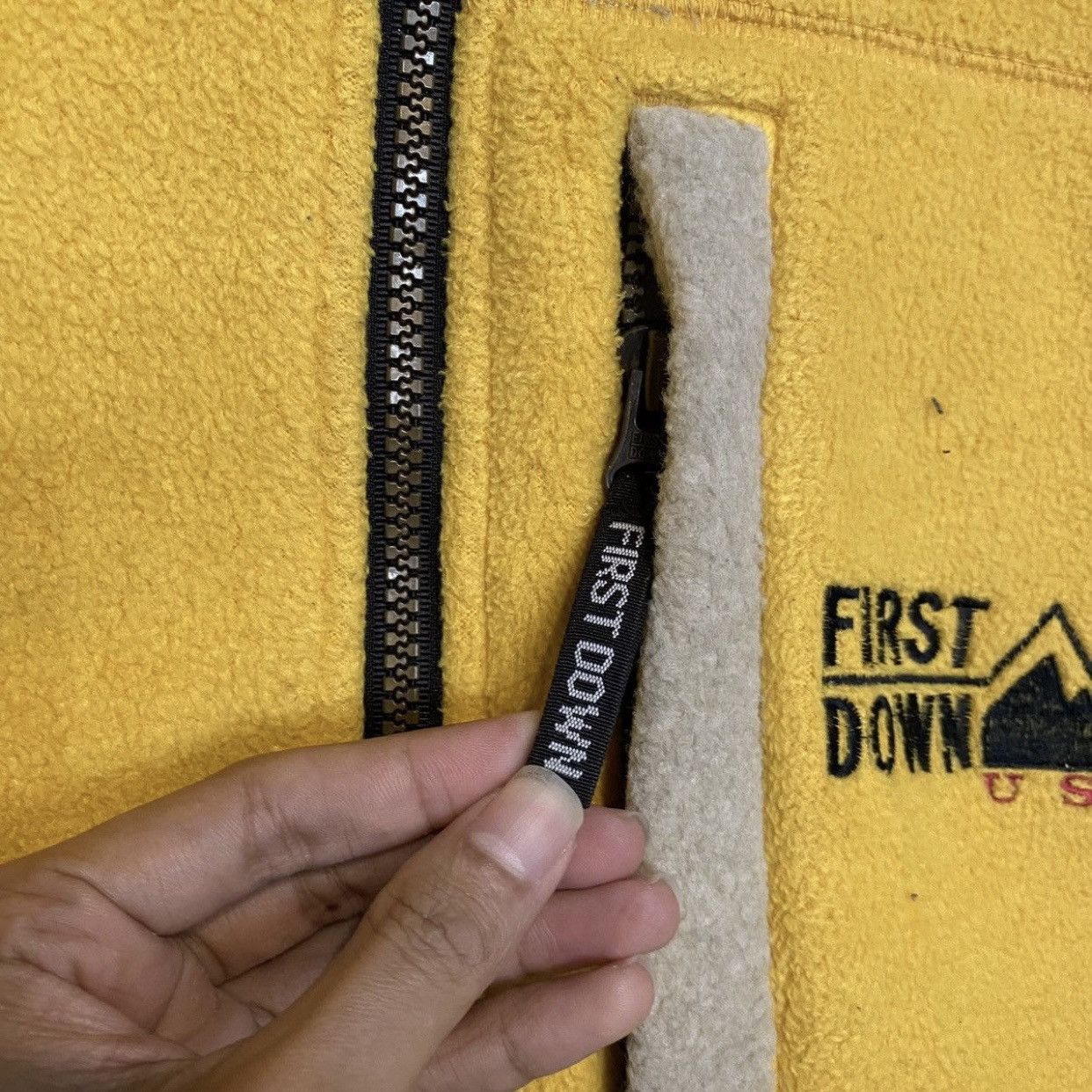 First Down USA Fleece Zipper Sweater