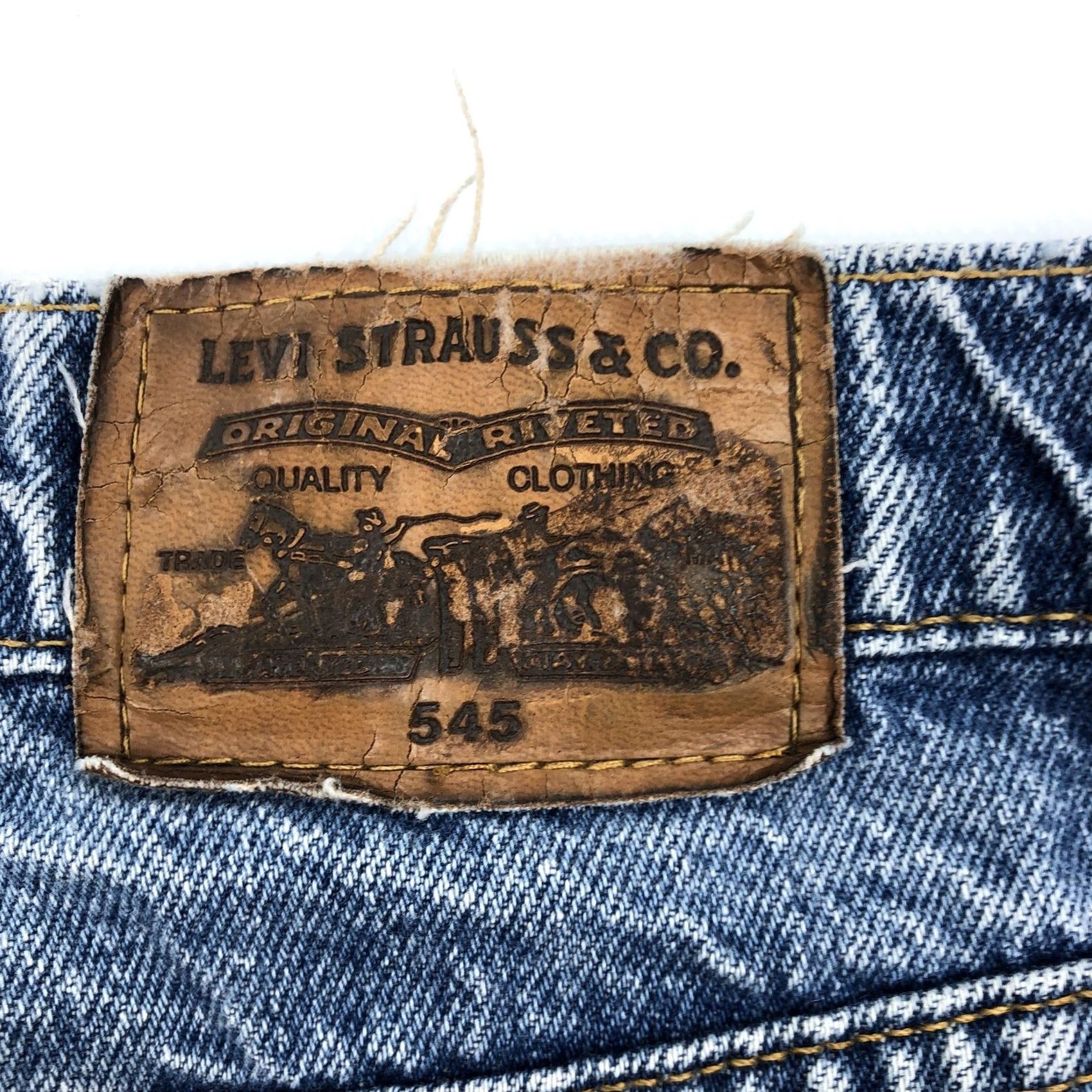Levi's Levi's 545 Loose Fit Jeans 38x30 Men Denim Blue 5-Pocket Zipper Button Levi’s Vintage 90s Casual Classic Mens Size US 40 / EU 56 - 6 Thumbnail