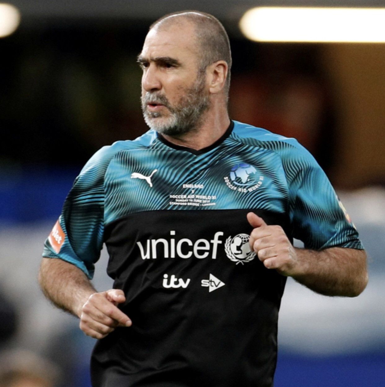 Puma Soccer Aid world Xl 2019 jersey #7 Cantona Size US L / EU 52-54 / 3 - 10 Thumbnail