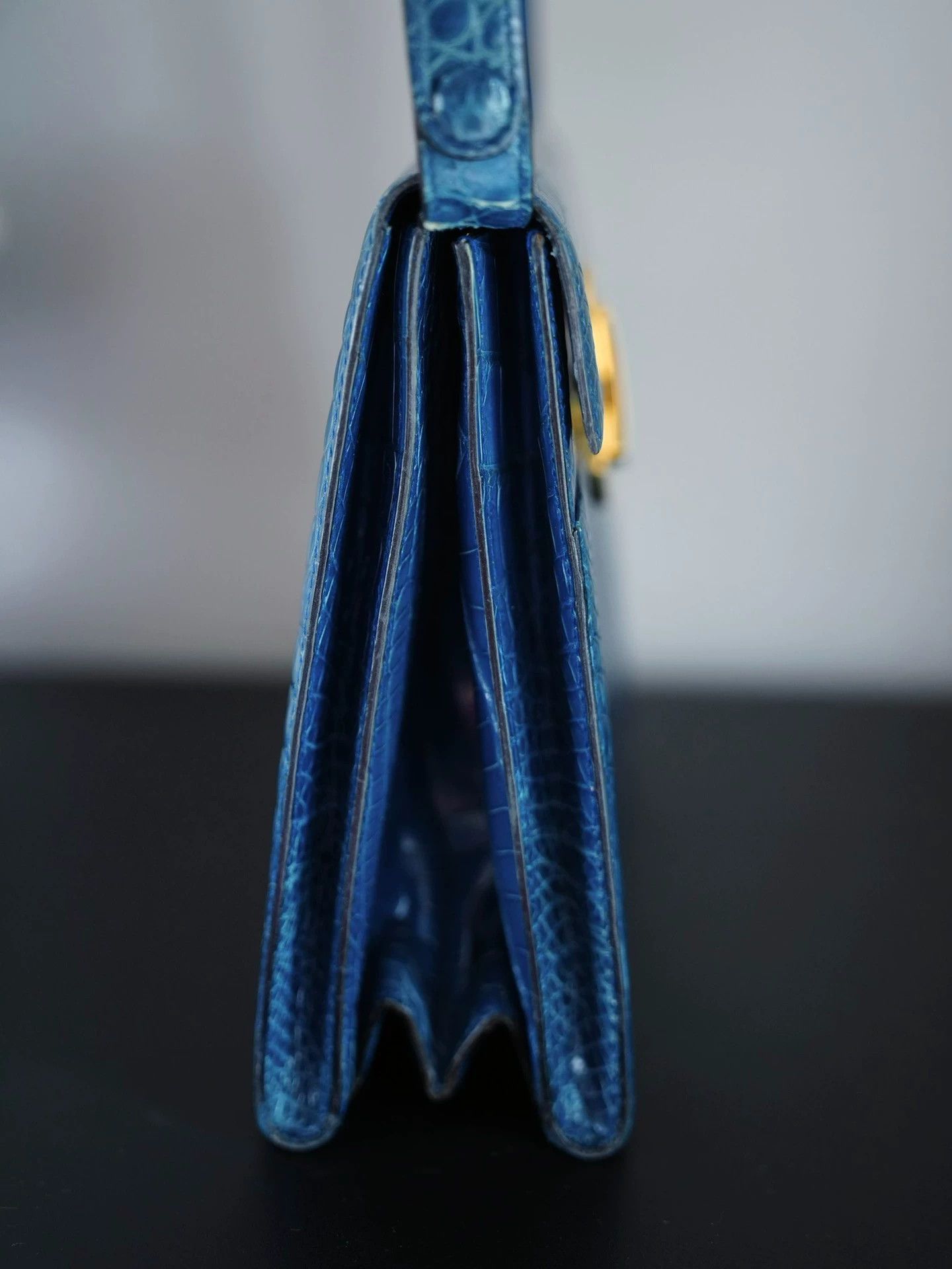 Other morabito vintage blue crocodile 2way tote shoulder bag Size ONE SIZE - 5 Thumbnail