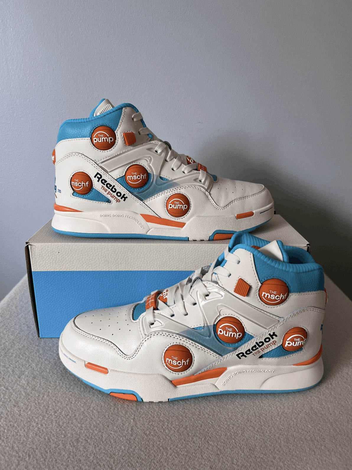 Reebok MSCHF Reebok Omni Zone IX in White Blue Size US 8 / EU 41 - 2 Thumbnail