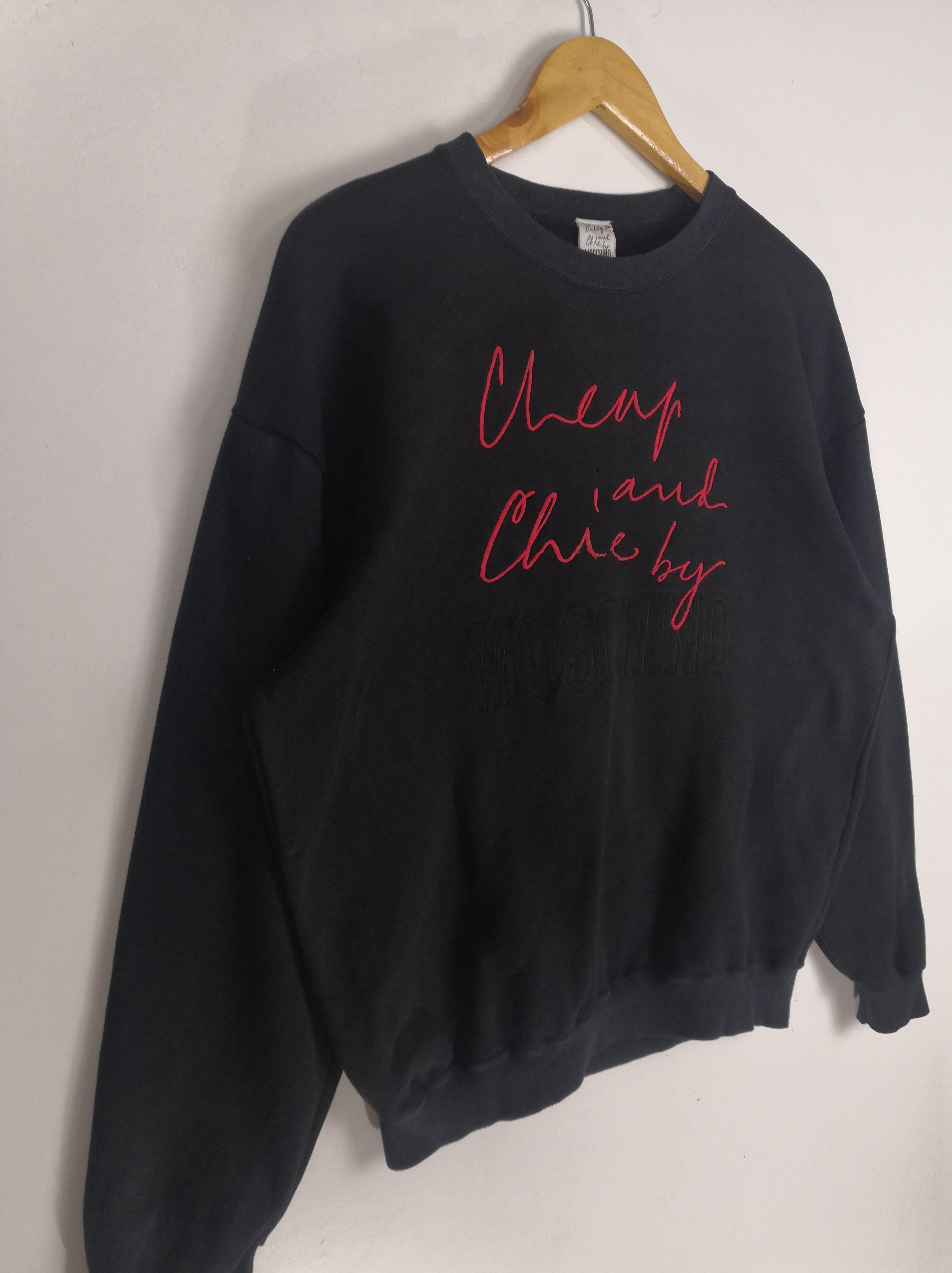 Moschino Vintage Moschino Sweatshirt Embroidery Spellout Sweater Size US M / EU 48-50 / 2 - 4 Thumbnail