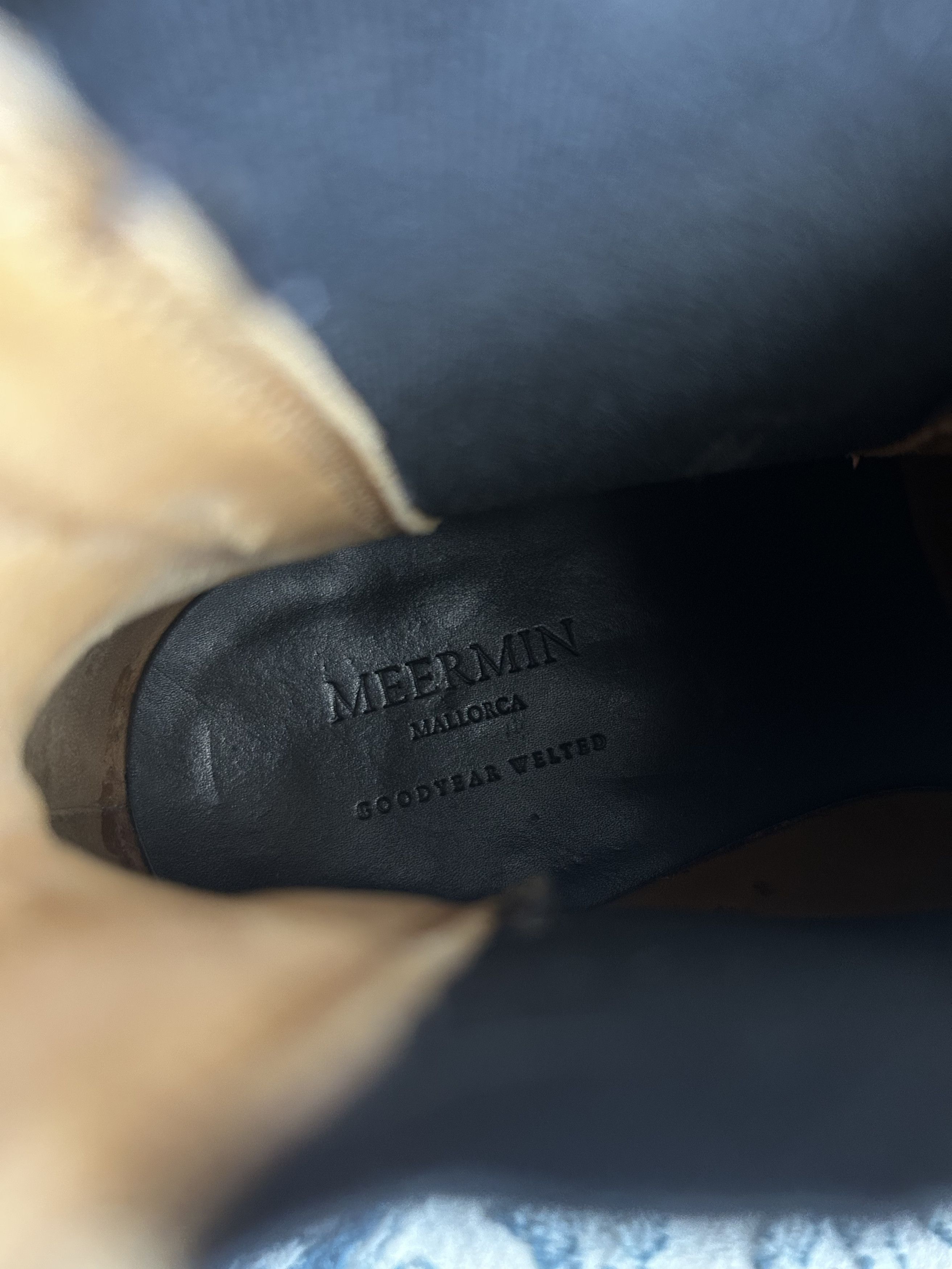 Meermin Wholecut Black Calf Chelsea Boots Size US 9.5 / EU 42-43 - 4 Thumbnail