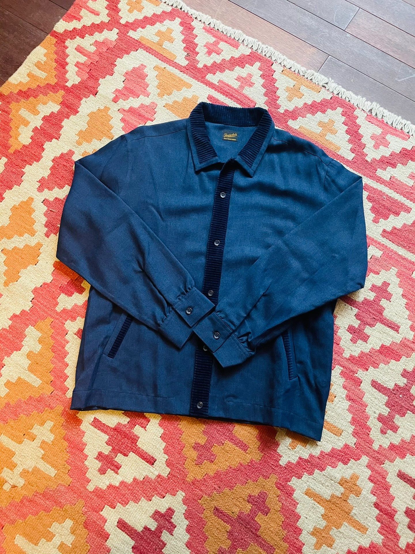 Tenderloin Navy Mexican Gang Shirt Jacket Size US XL / EU 56 / 4 - 1 Thumbnail