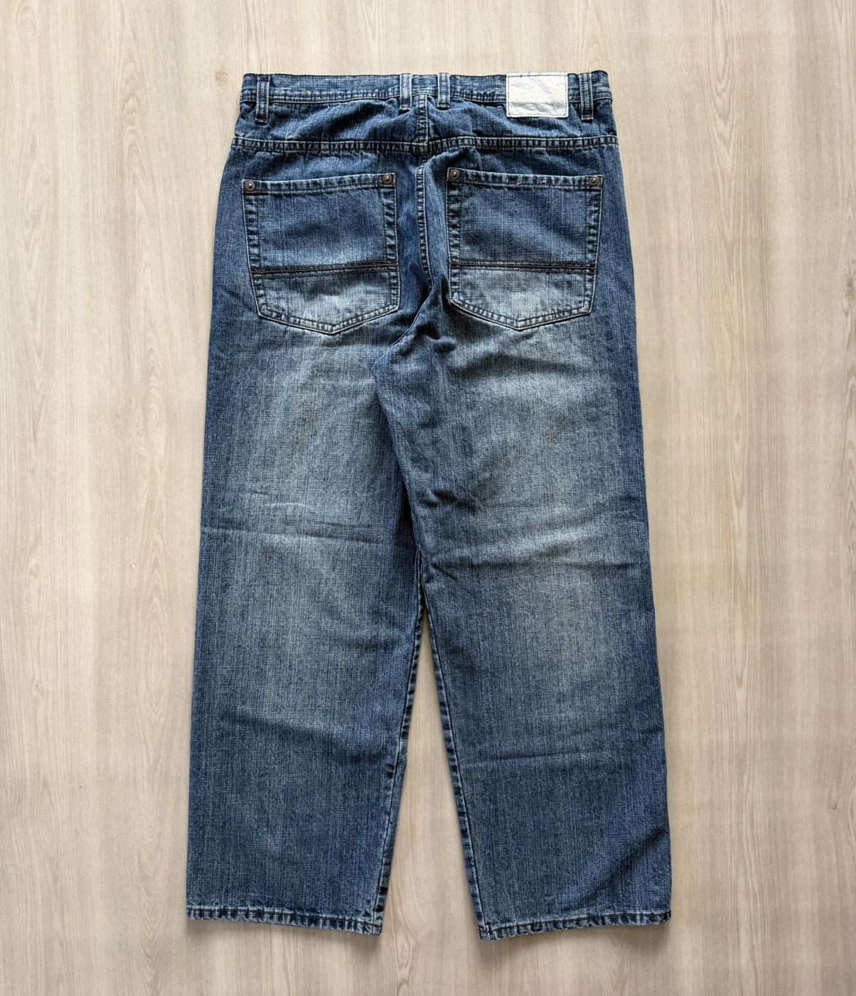 Vintage Vtg Y2K PJ Mark Jeans Sz 38x31 Wide Leg Skater Hip Hop JNCO Size US 38 / EU 54 - 2 Thumbnail