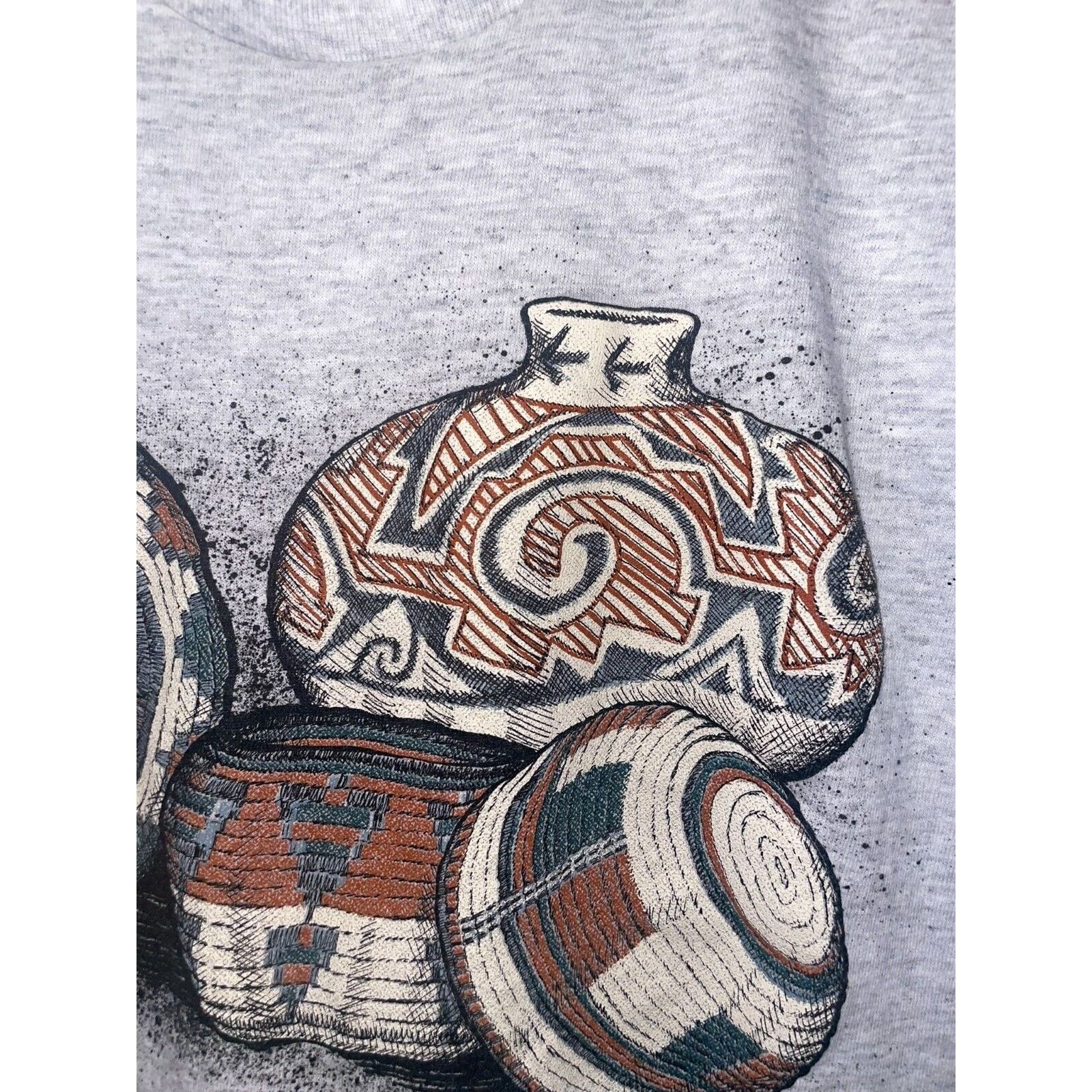Signal Sport Vintage Arizona Shirt Pot Native American Indian Tee 90s L Size US M / EU 48-50 / 2 - 4 Thumbnail