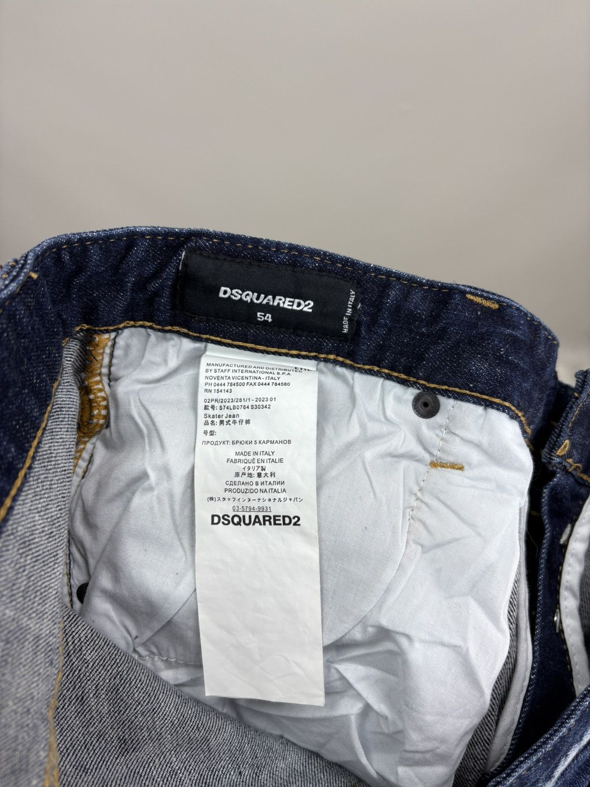 Dsquared2 Mens jeans Dsquared2 Size 54 Color Blue Size US 34 / EU 50 - 8 Thumbnail