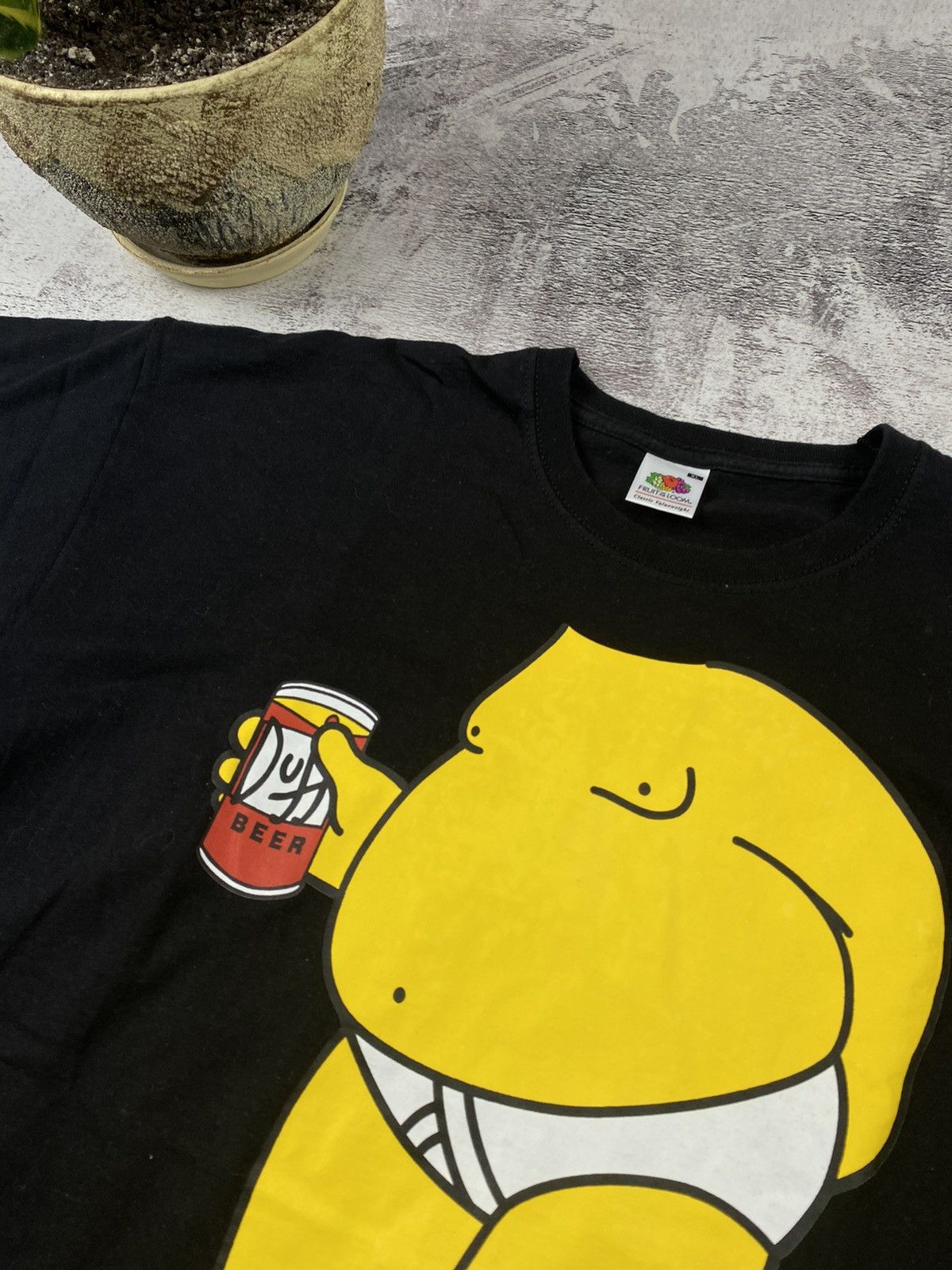 The Simpsons Vintage Simpson Beer Duff Fruit Of The Loom Rare Humor Merch Size US XL / EU 56 / 4 - 3 Thumbnail